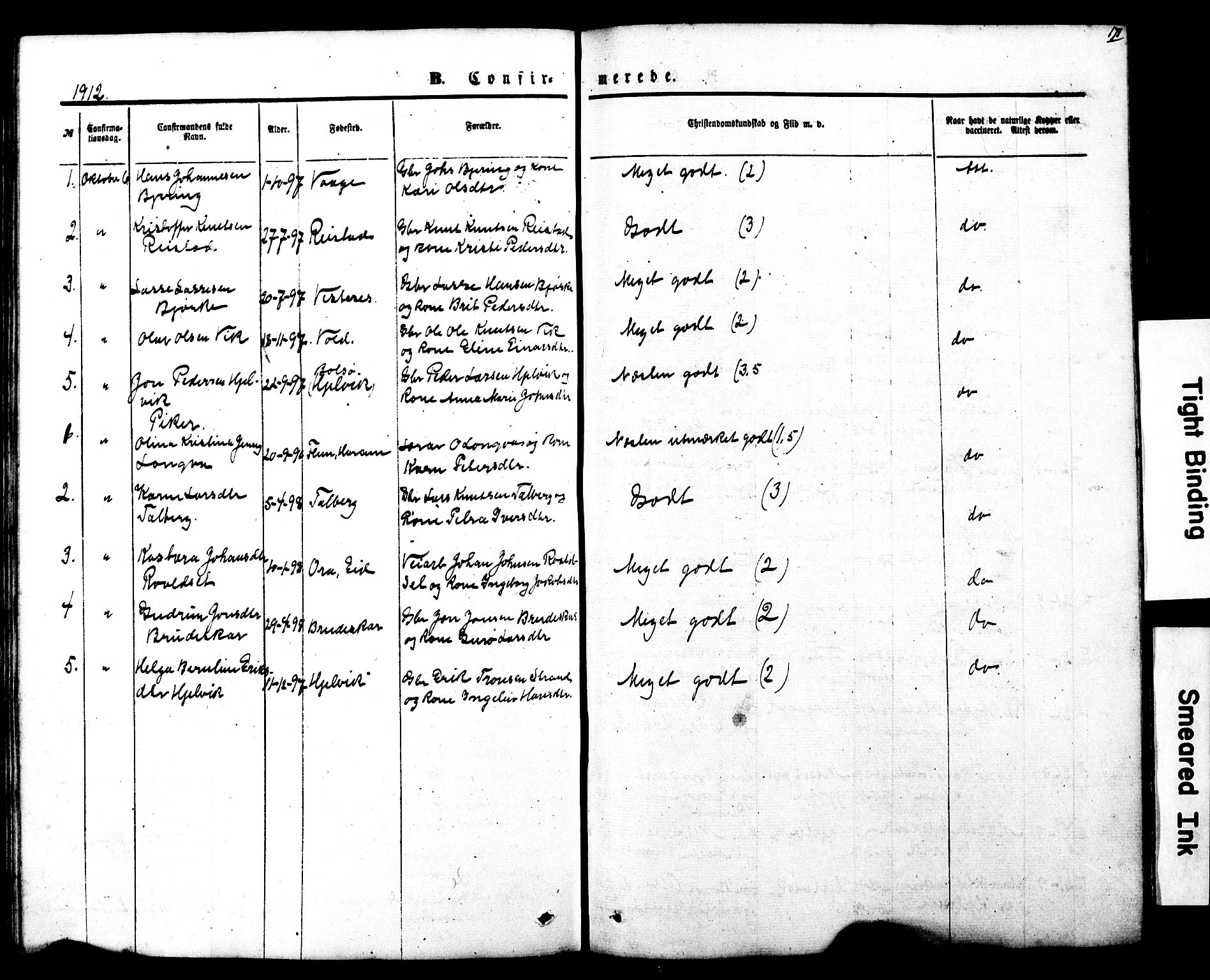 Ministerialprotokoller, klokkerbøker og fødselsregistre - Møre og Romsdal, AV/SAT-A-1454/550/L0618: Parish register (copy) no. 550C01, 1870-1927, p. 171