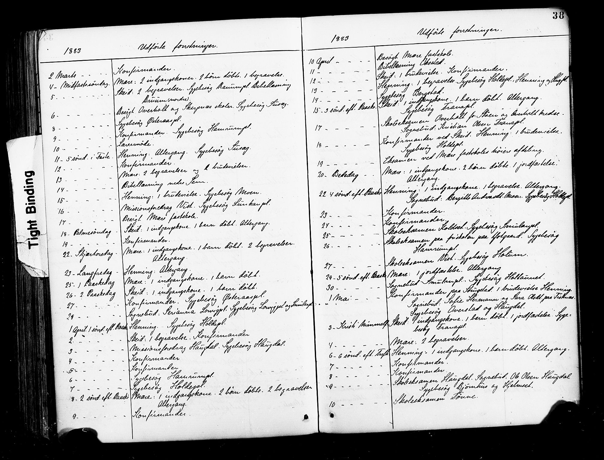Ministerialprotokoller, klokkerbøker og fødselsregistre - Nord-Trøndelag, AV/SAT-A-1458/735/L0348: Parish register (official) no. 735A09 /1, 1873-1883, p. 38