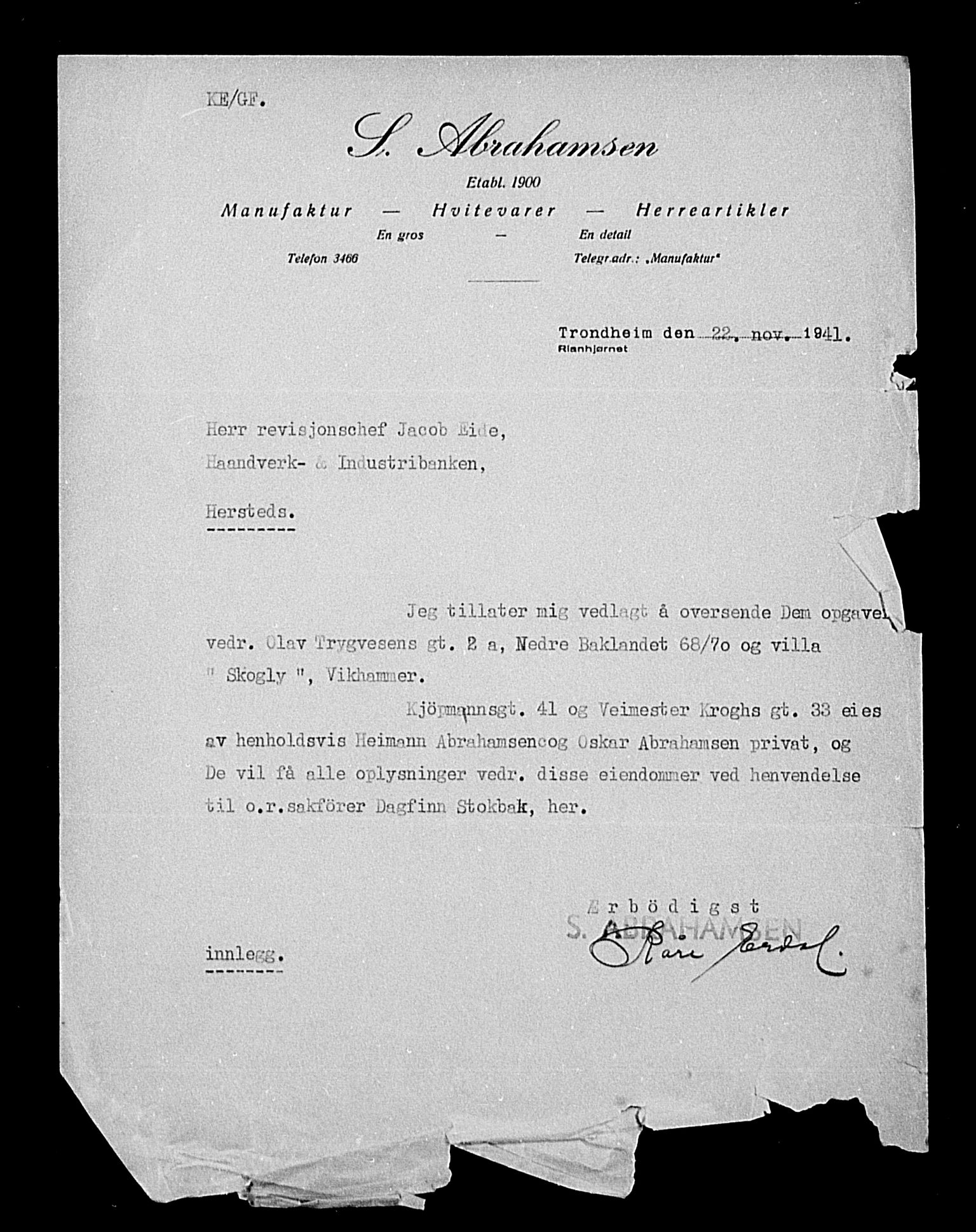 Justisdepartementet, Tilbakeføringskontoret for inndratte formuer, AV/RA-S-1564/H/Hc/Hca/L0892: --, 1945-1947, p. 10