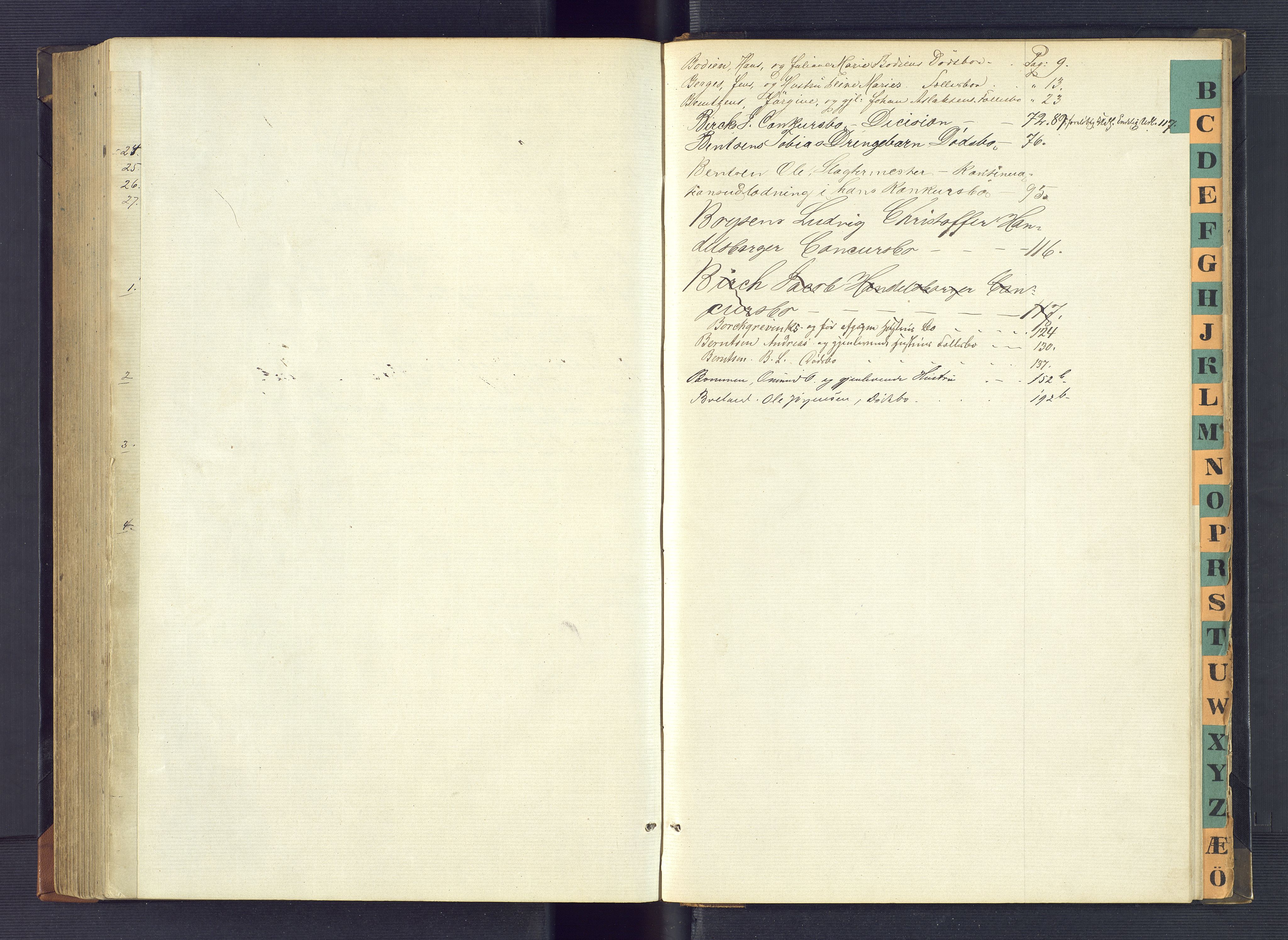 Kristiansand byrett, AV/SAK-1223-0001/H/Hc/L0055: Skifteutlodningsprotokoll nr. 1, med register, 1867-1877