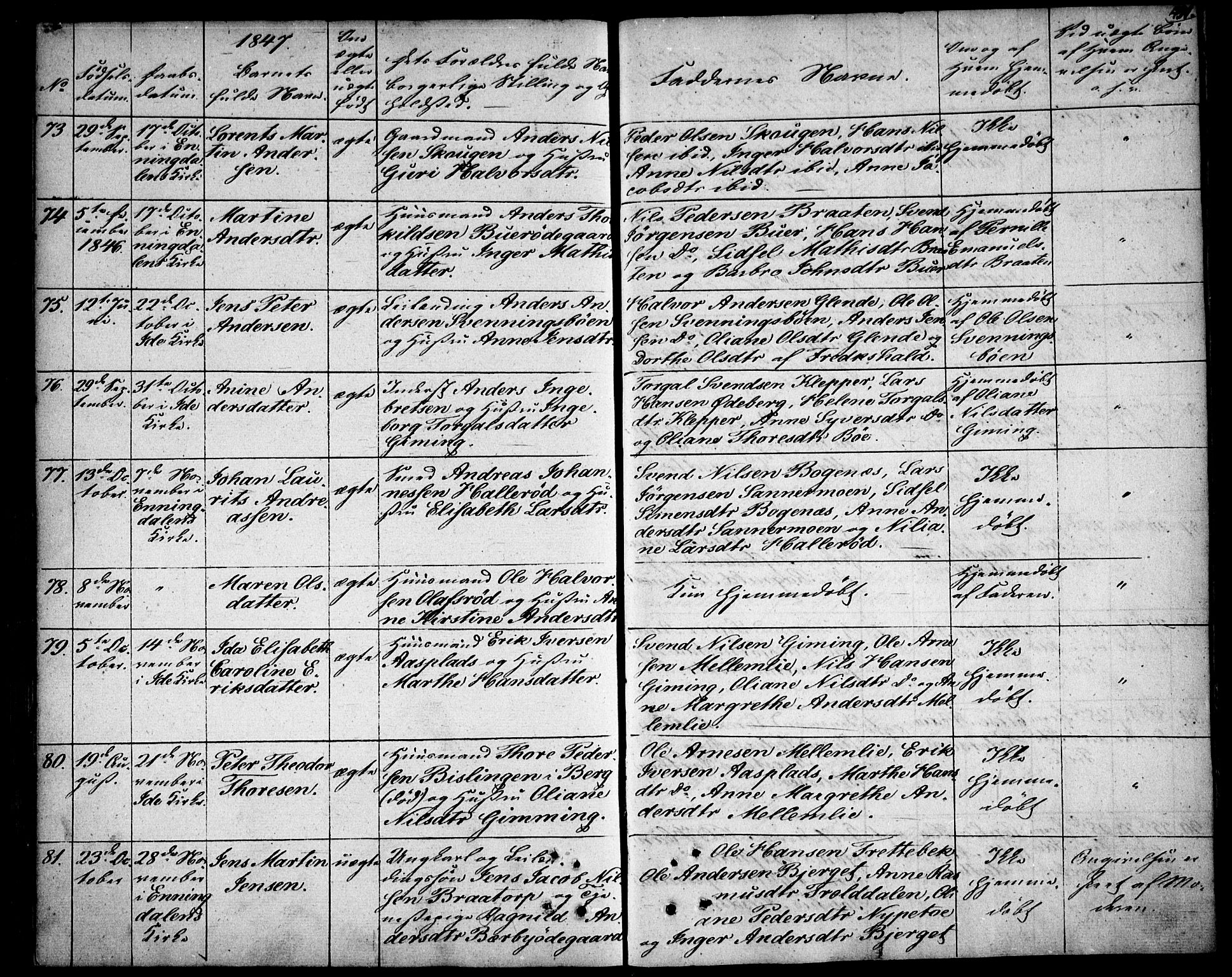 Idd prestekontor Kirkebøker, SAO/A-10911/F/Fc/L0003: Parish register (official) no. III 3, 1832-1847, p. 451