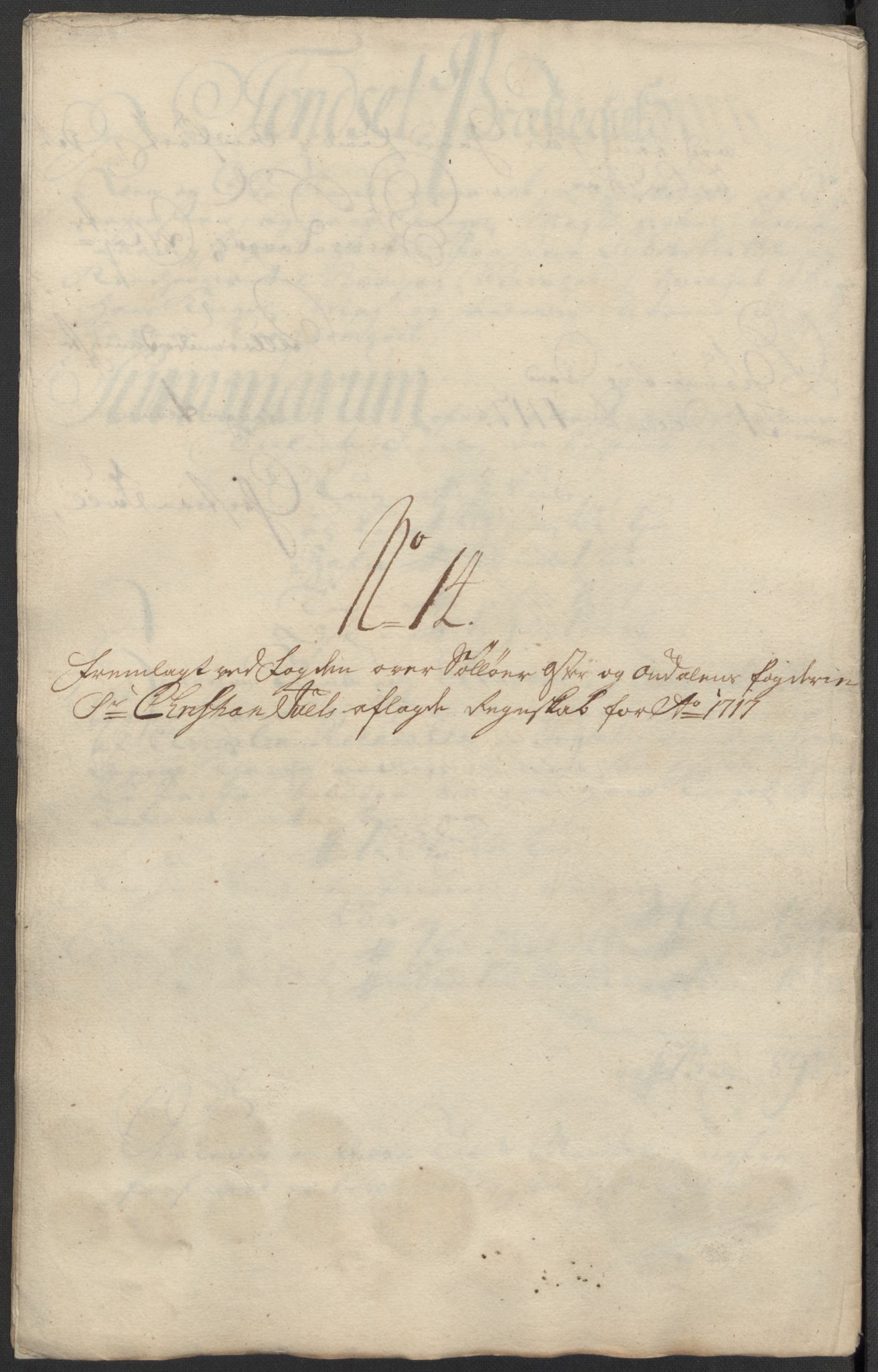 Rentekammeret inntil 1814, Reviderte regnskaper, Fogderegnskap, AV/RA-EA-4092/R13/L0856: Fogderegnskap Solør, Odal og Østerdal, 1717, p. 292