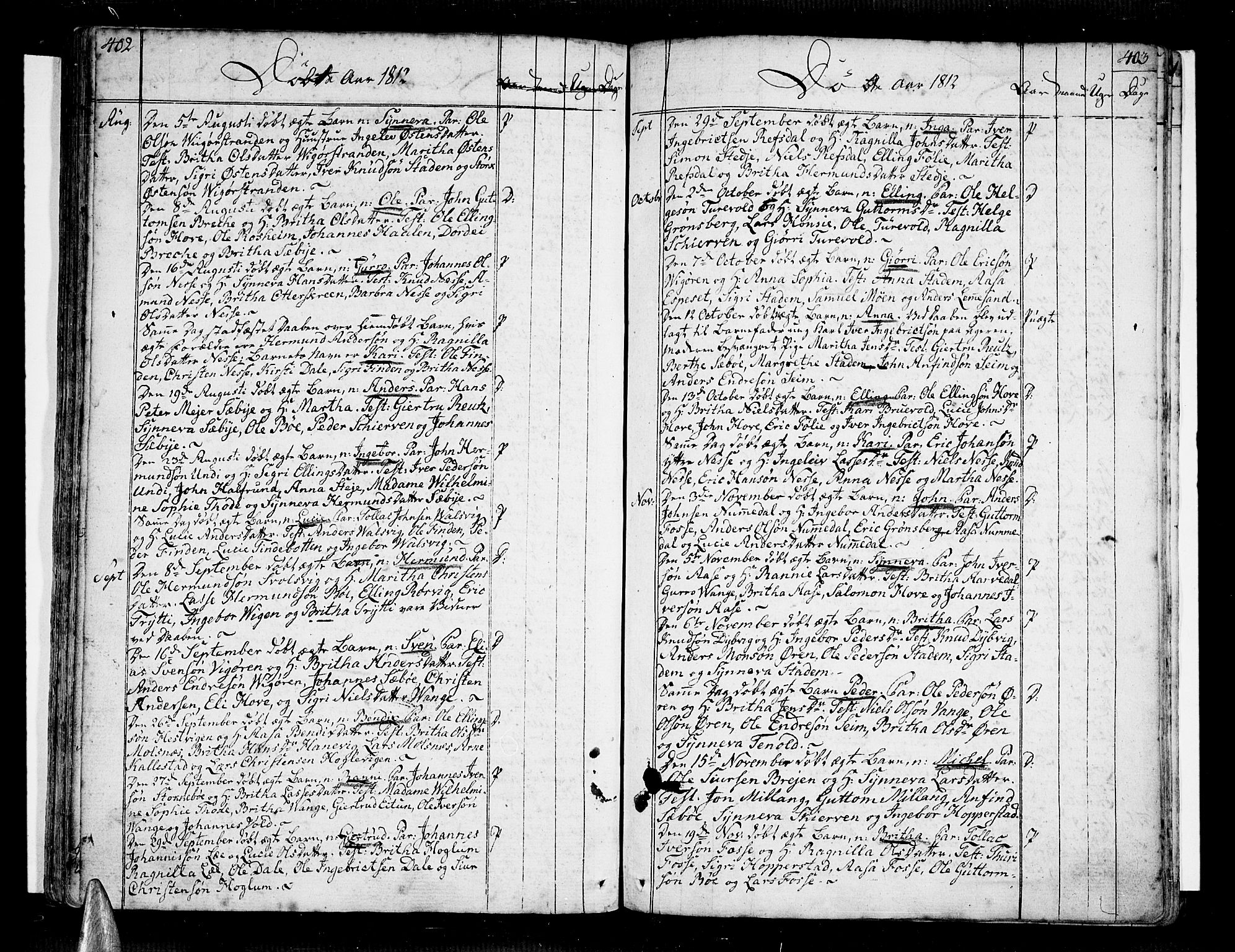 Vik sokneprestembete, AV/SAB-A-81501/H/Haa/Haaa/L0005: Parish register (official) no. A 5, 1787-1820, p. 402-403