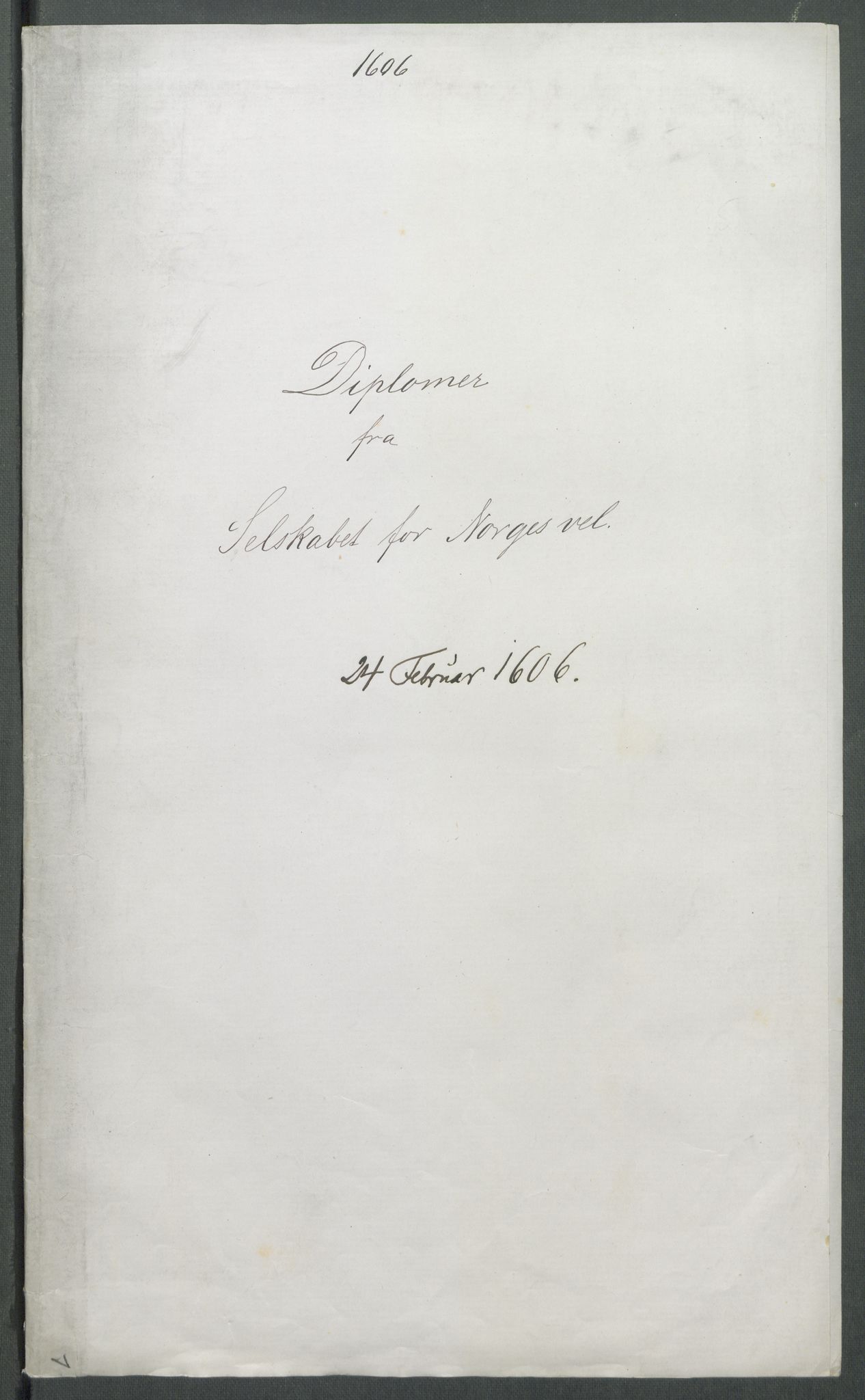 Riksarkivets diplomsamling, AV/RA-EA-5965/F02/L0115: Dokumenter, 1606, p. 16