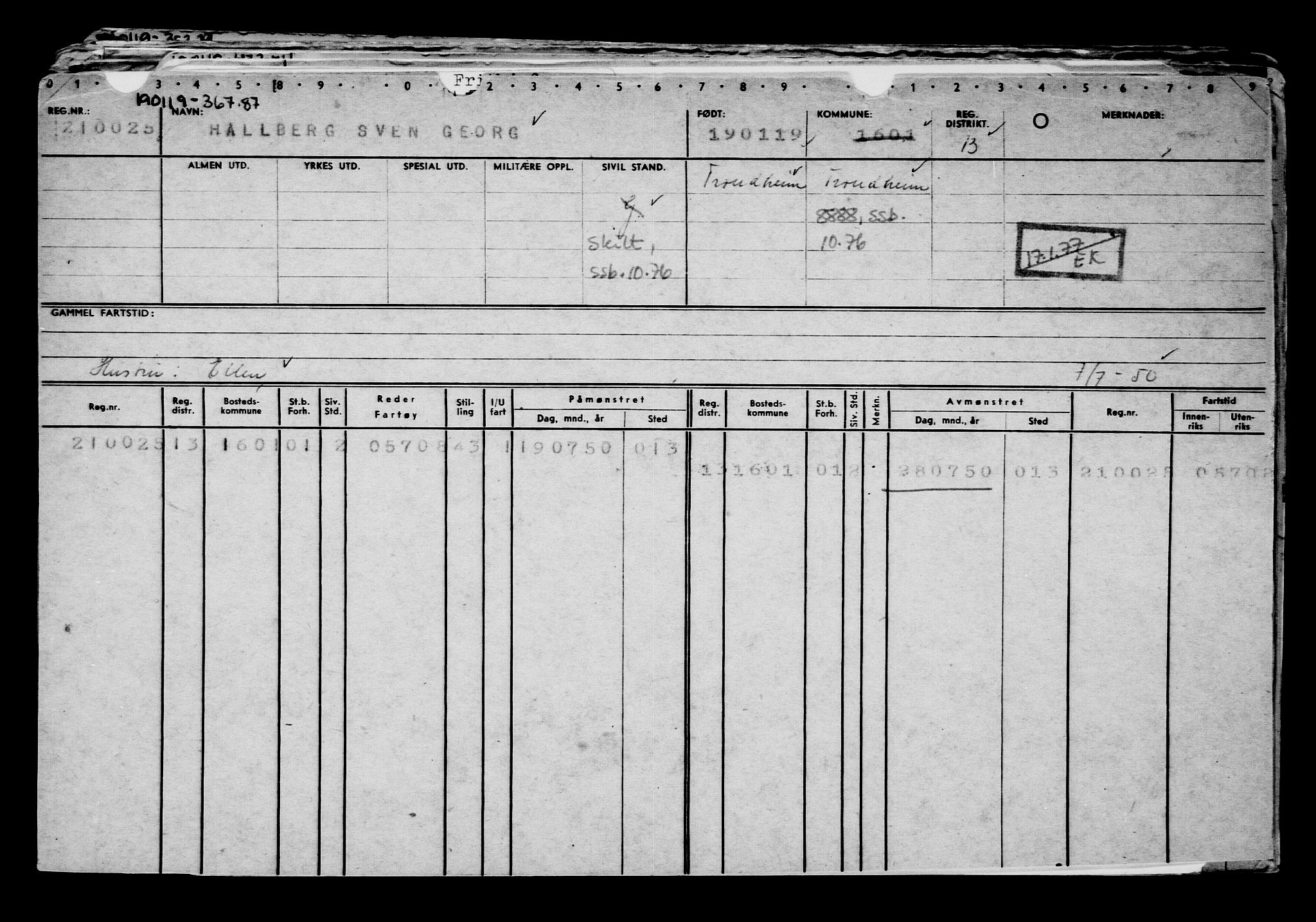 Direktoratet for sjømenn, AV/RA-S-3545/G/Gb/L0165: Hovedkort, 1918-1919, p. 596