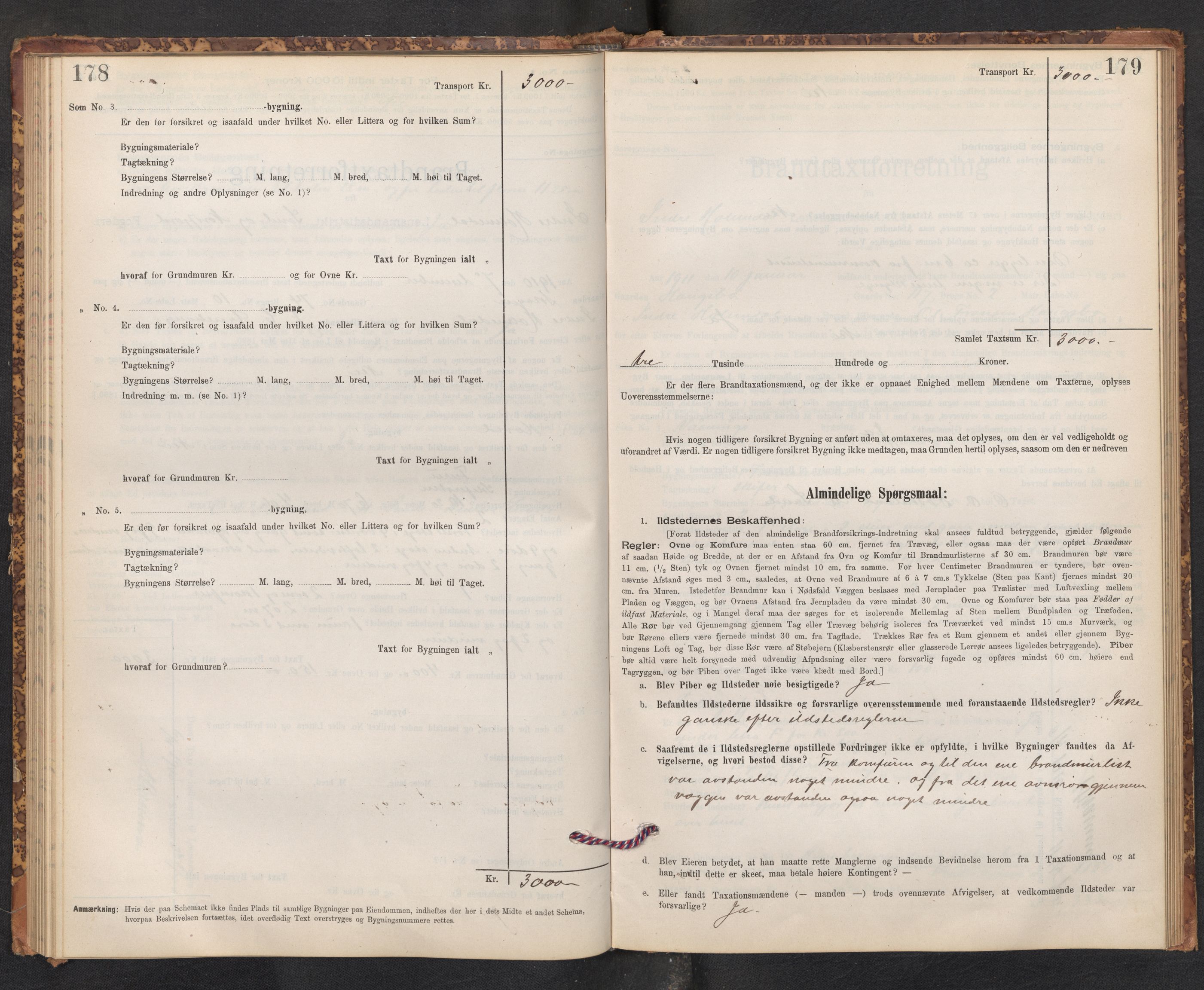 Lensmannen i Gaular, AV/SAB-A-27601/0012/L0005: Branntakstprotokoll, skjematakst, 1895-1917, p. 178-179