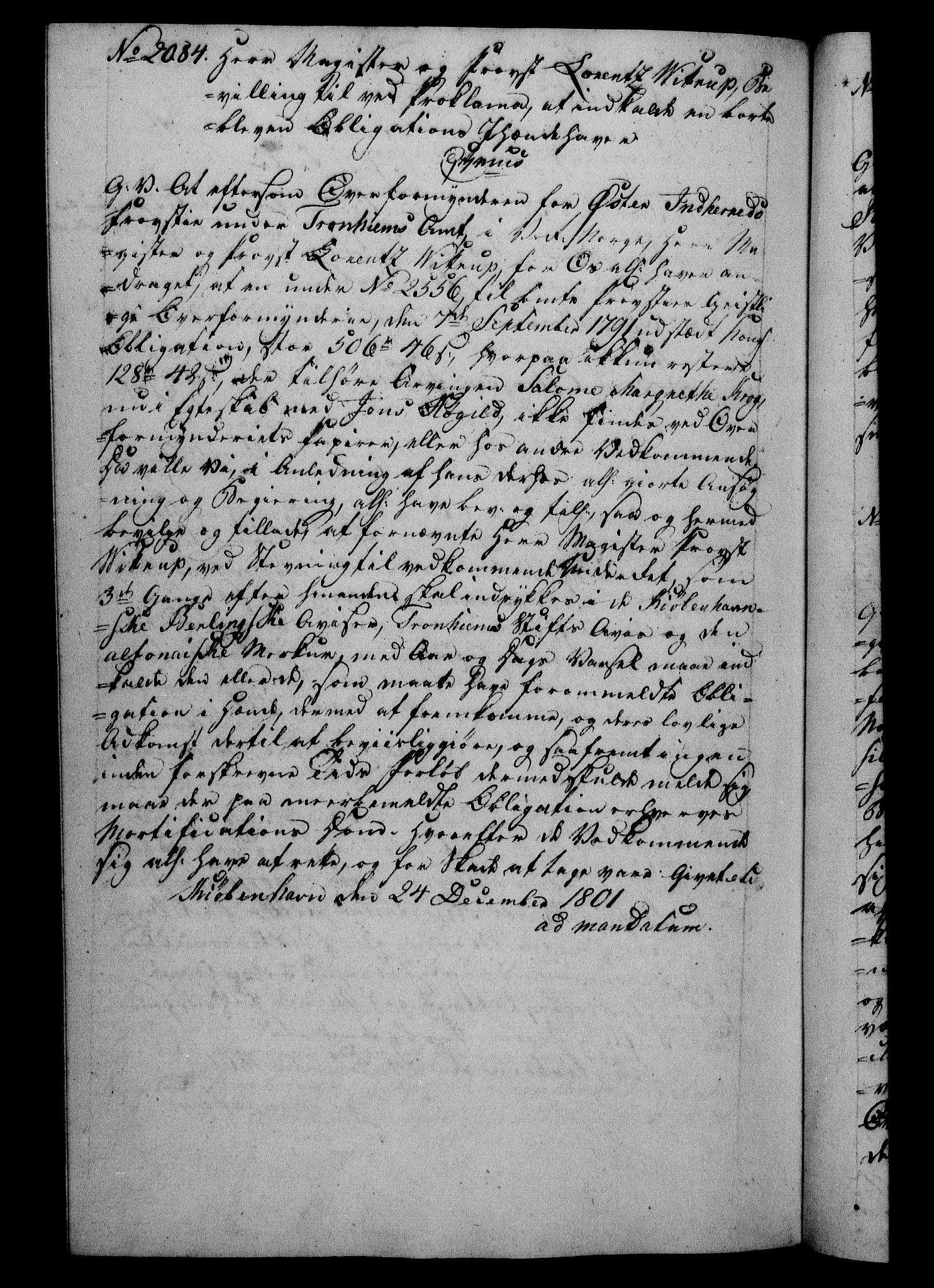Danske Kanselli 1800-1814, RA/EA-3024/H/Hf/Hfb/Hfba/L0001: Registranter, 1800-1801, p. 462b