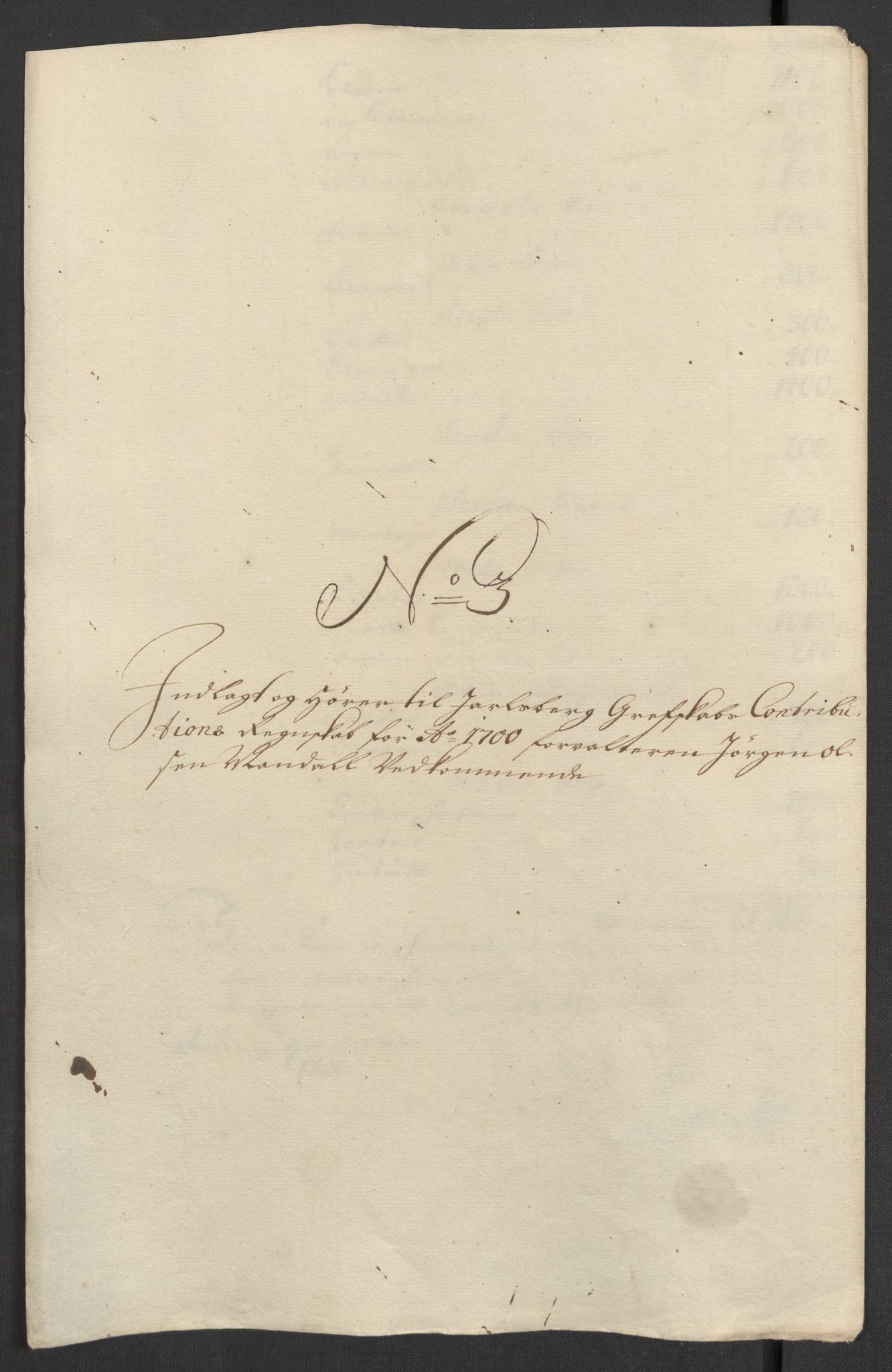 Rentekammeret inntil 1814, Reviderte regnskaper, Fogderegnskap, RA/EA-4092/R32/L1869: Fogderegnskap Jarlsberg grevskap, 1700-1701, p. 28