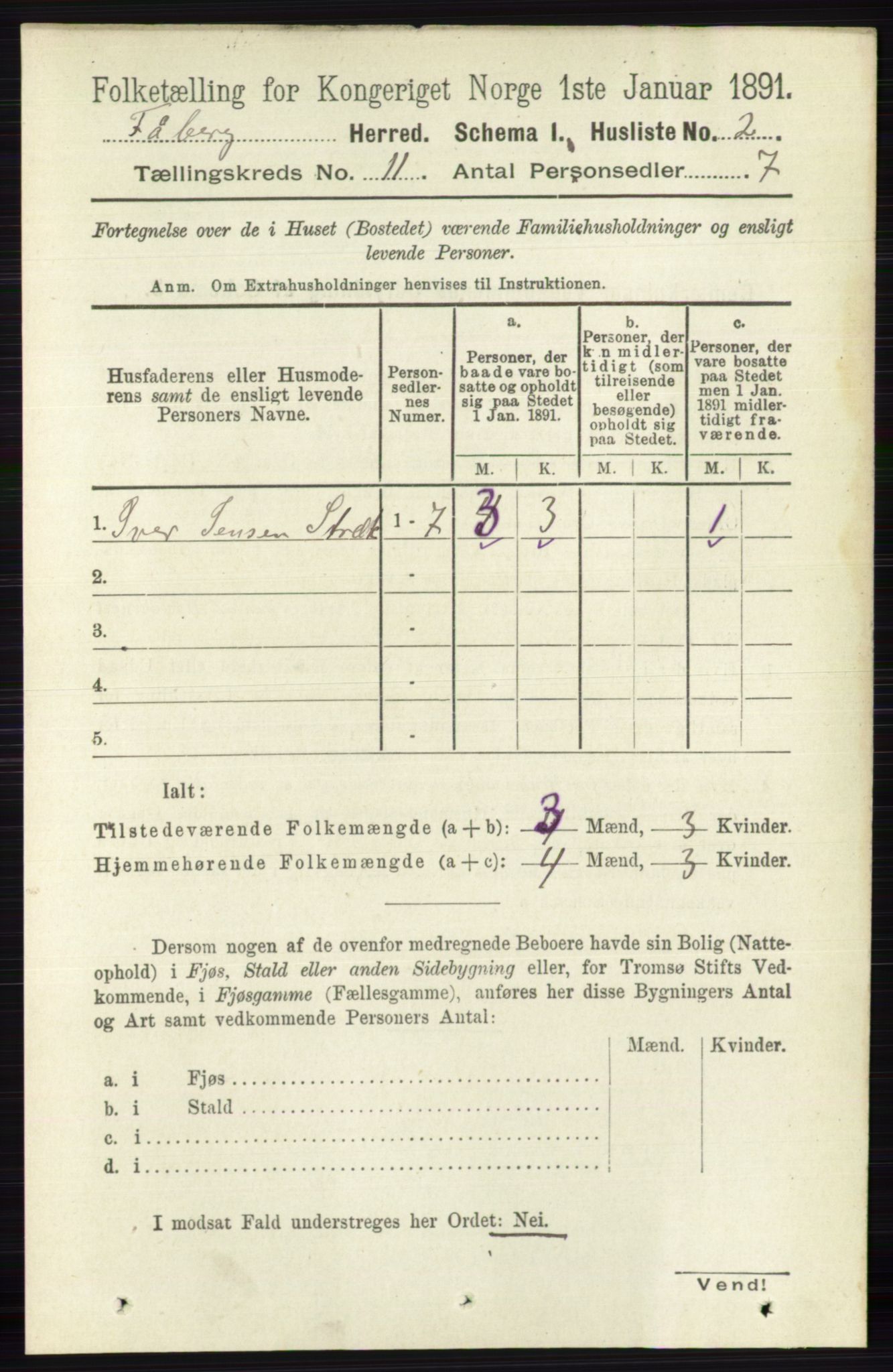 RA, 1891 census for 0524 Fåberg, 1891, p. 4450