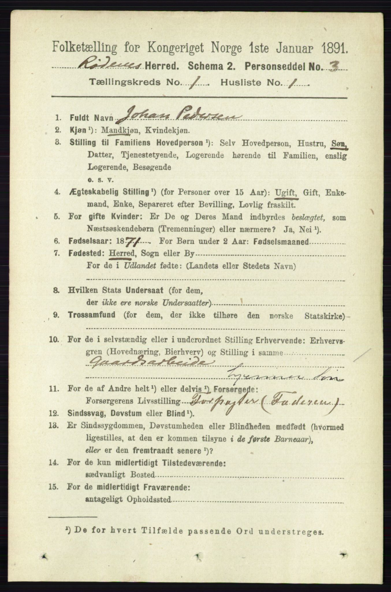 RA, 1891 census for 0120 Rødenes, 1891, p. 123