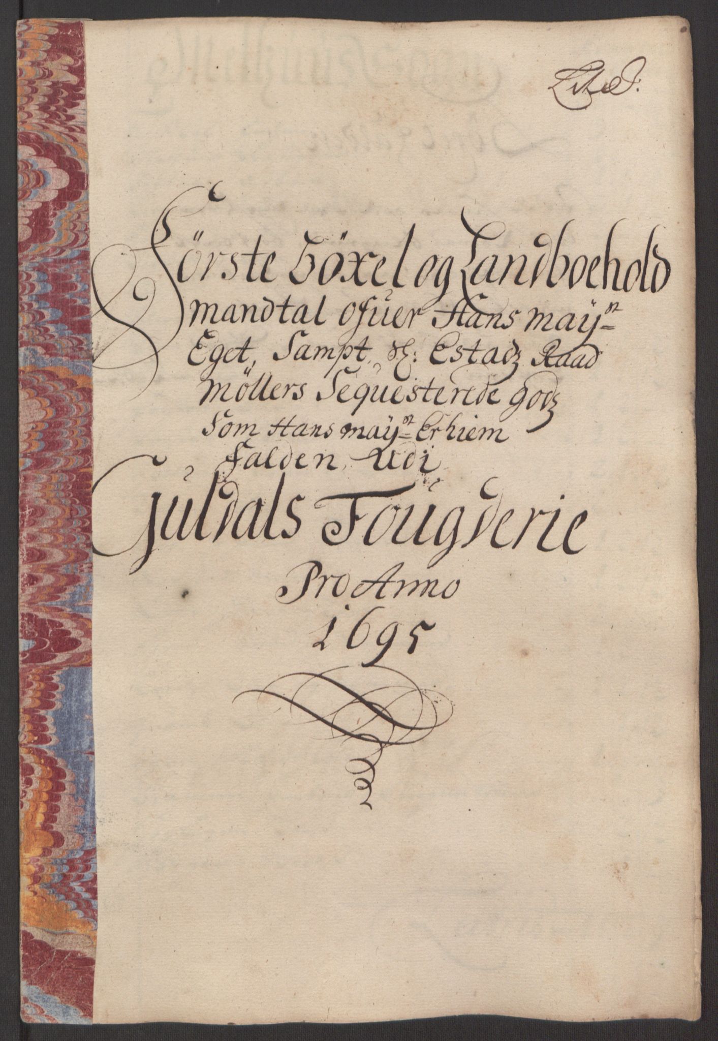 Rentekammeret inntil 1814, Reviderte regnskaper, Fogderegnskap, RA/EA-4092/R60/L3945: Fogderegnskap Orkdal og Gauldal, 1695, p. 371