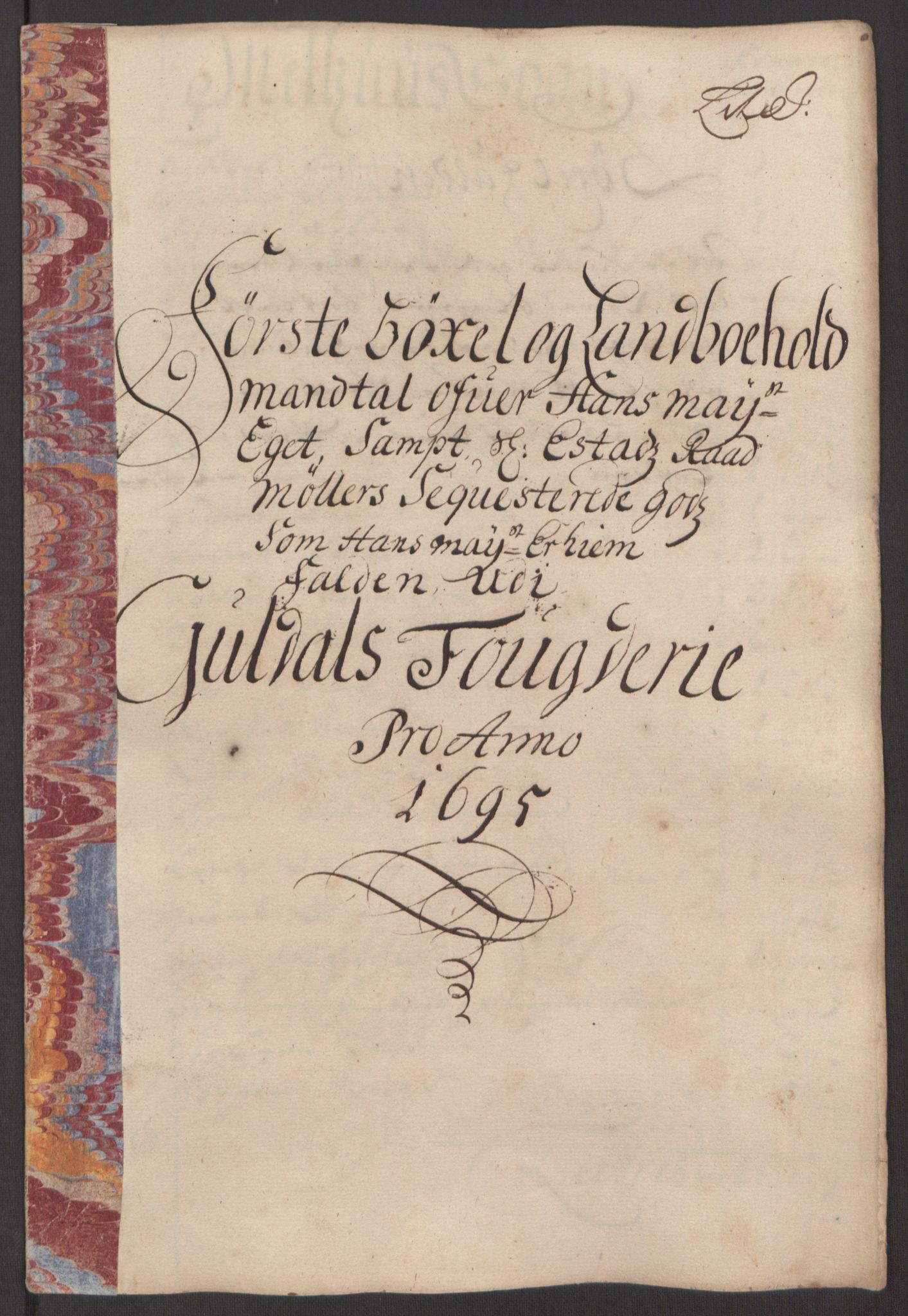 Rentekammeret inntil 1814, Reviderte regnskaper, Fogderegnskap, AV/RA-EA-4092/R60/L3945: Fogderegnskap Orkdal og Gauldal, 1695, p. 371
