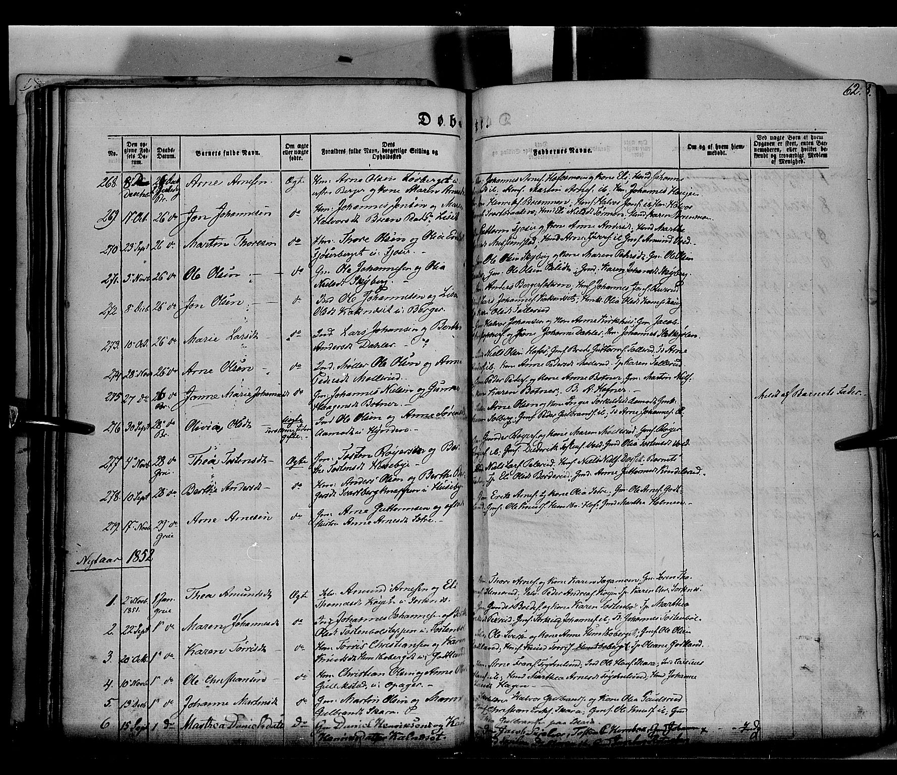 Grue prestekontor, AV/SAH-PREST-036/H/Ha/Haa/L0008: Parish register (official) no. 8, 1847-1858, p. 62