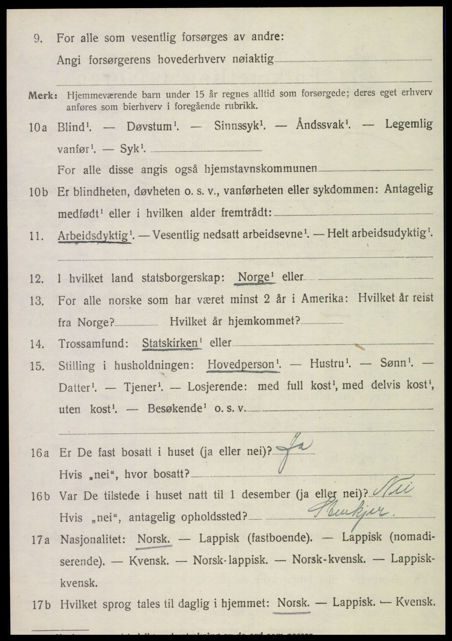 SAT, 1920 census for Røra, 1920, p. 1558