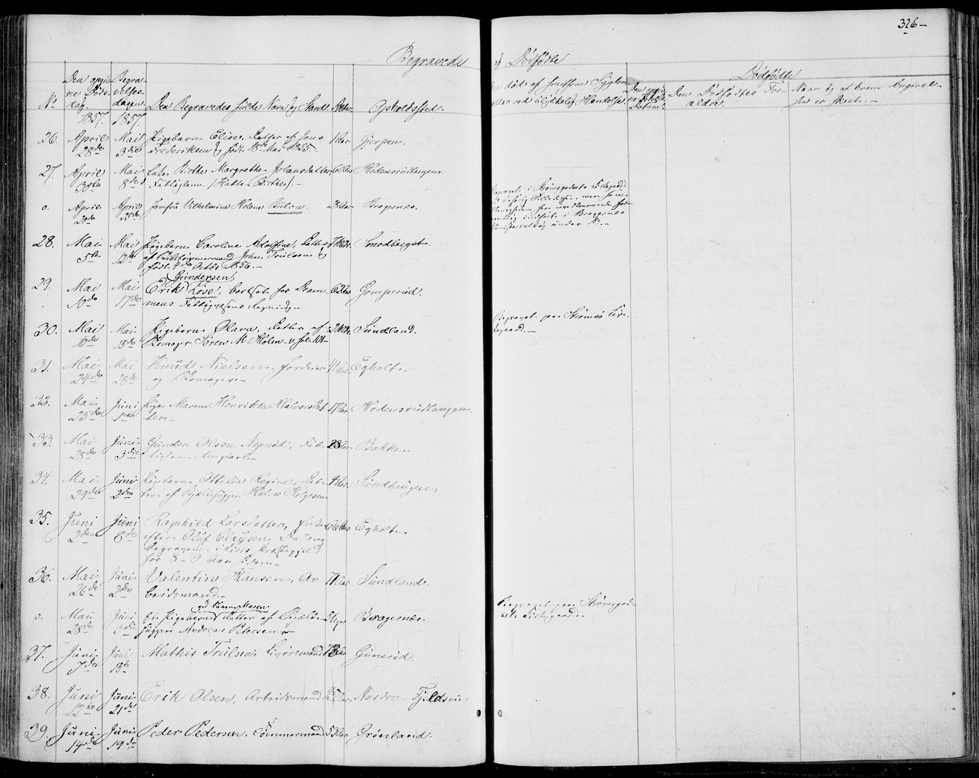 Skoger kirkebøker, SAKO/A-59/F/Fa/L0003: Parish register (official) no. I 3, 1842-1861, p. 326