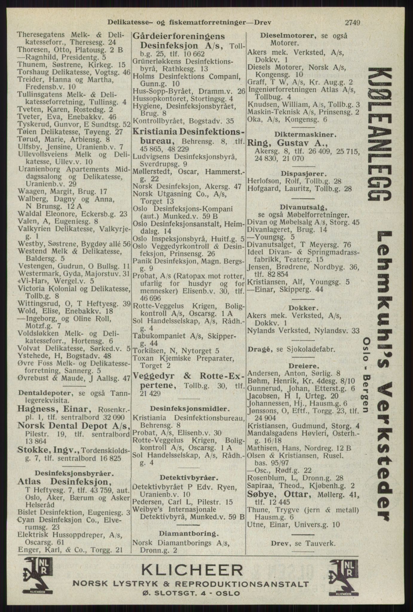 Kristiania/Oslo adressebok, PUBL/-, 1941, p. 2749