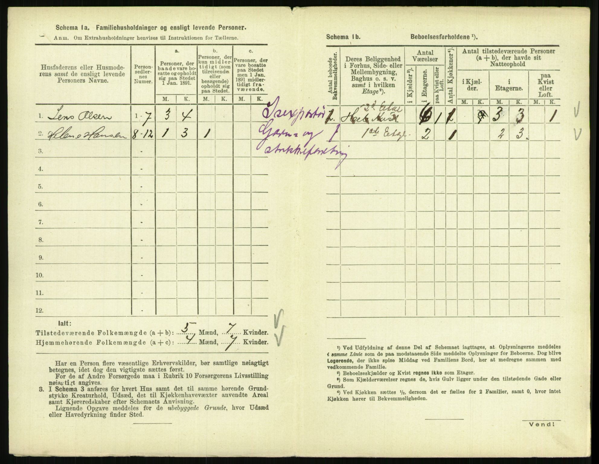 RA, 1891 census for 0801 Kragerø, 1891, p. 885