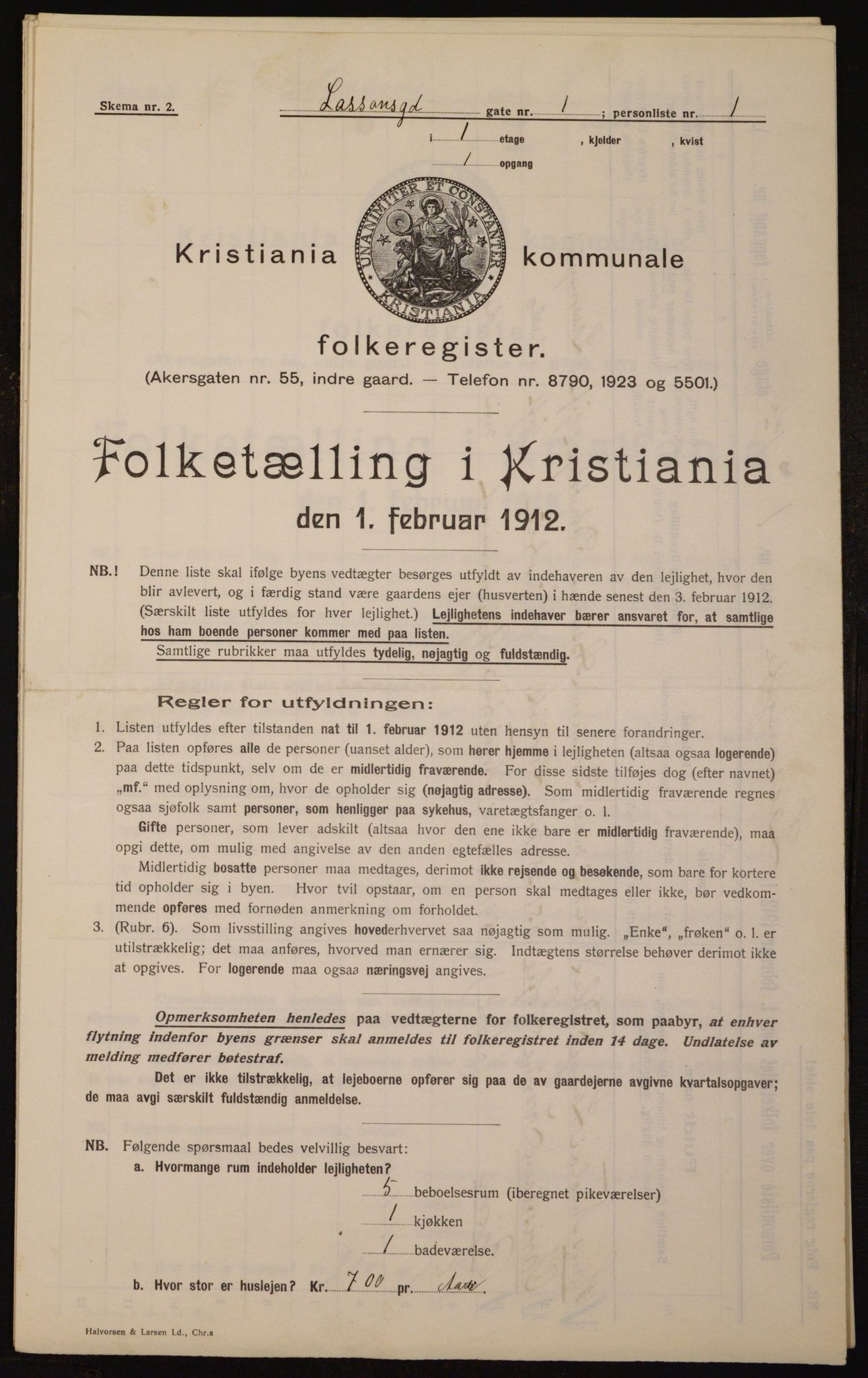 OBA, Municipal Census 1912 for Kristiania, 1912, p. 57534