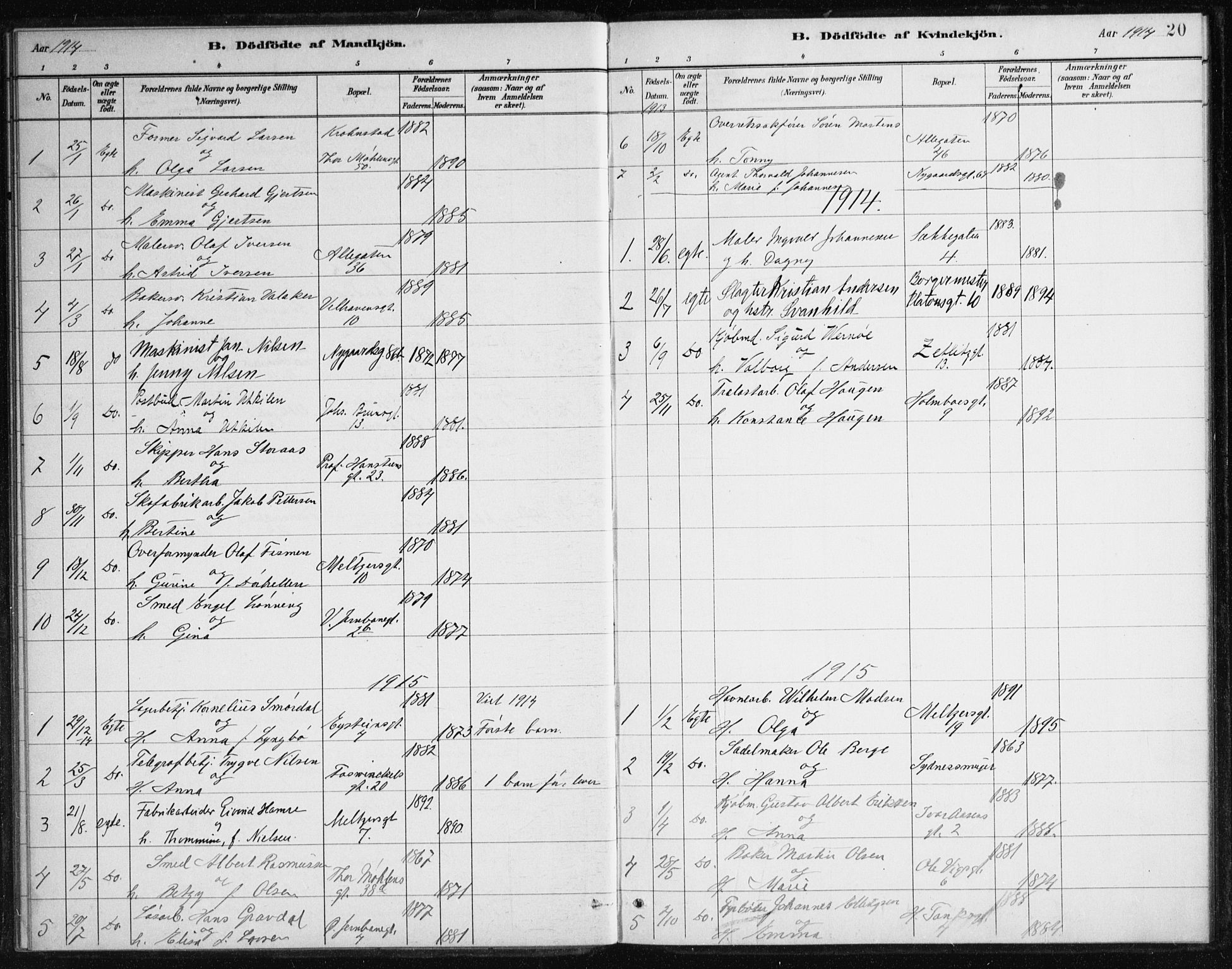 Johanneskirken sokneprestembete, SAB/A-76001/H/Haa/L0007: Parish register (official) no. B 1, 1885-1915, p. 20