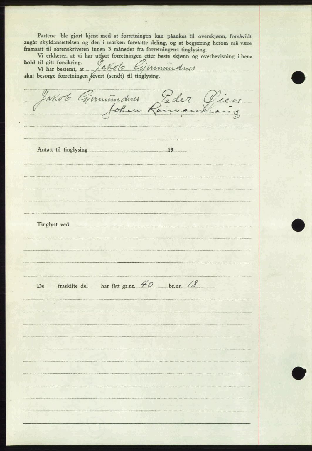 Romsdal sorenskriveri, SAT/A-4149/1/2/2C: Mortgage book no. A24, 1947-1947, Diary no: : 2742/1947