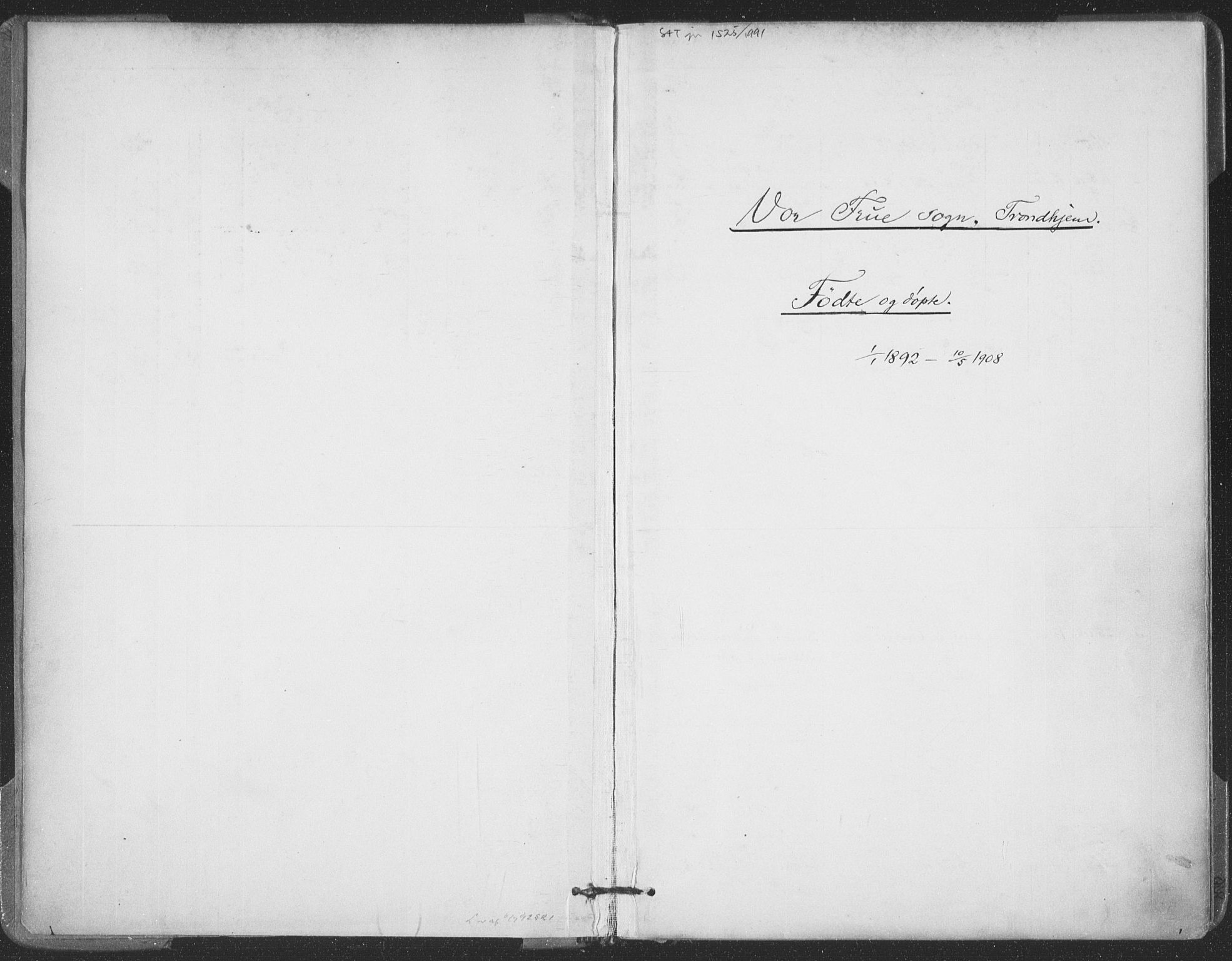 Ministerialprotokoller, klokkerbøker og fødselsregistre - Sør-Trøndelag, SAT/A-1456/602/L0122: Parish register (official) no. 602A20, 1892-1908