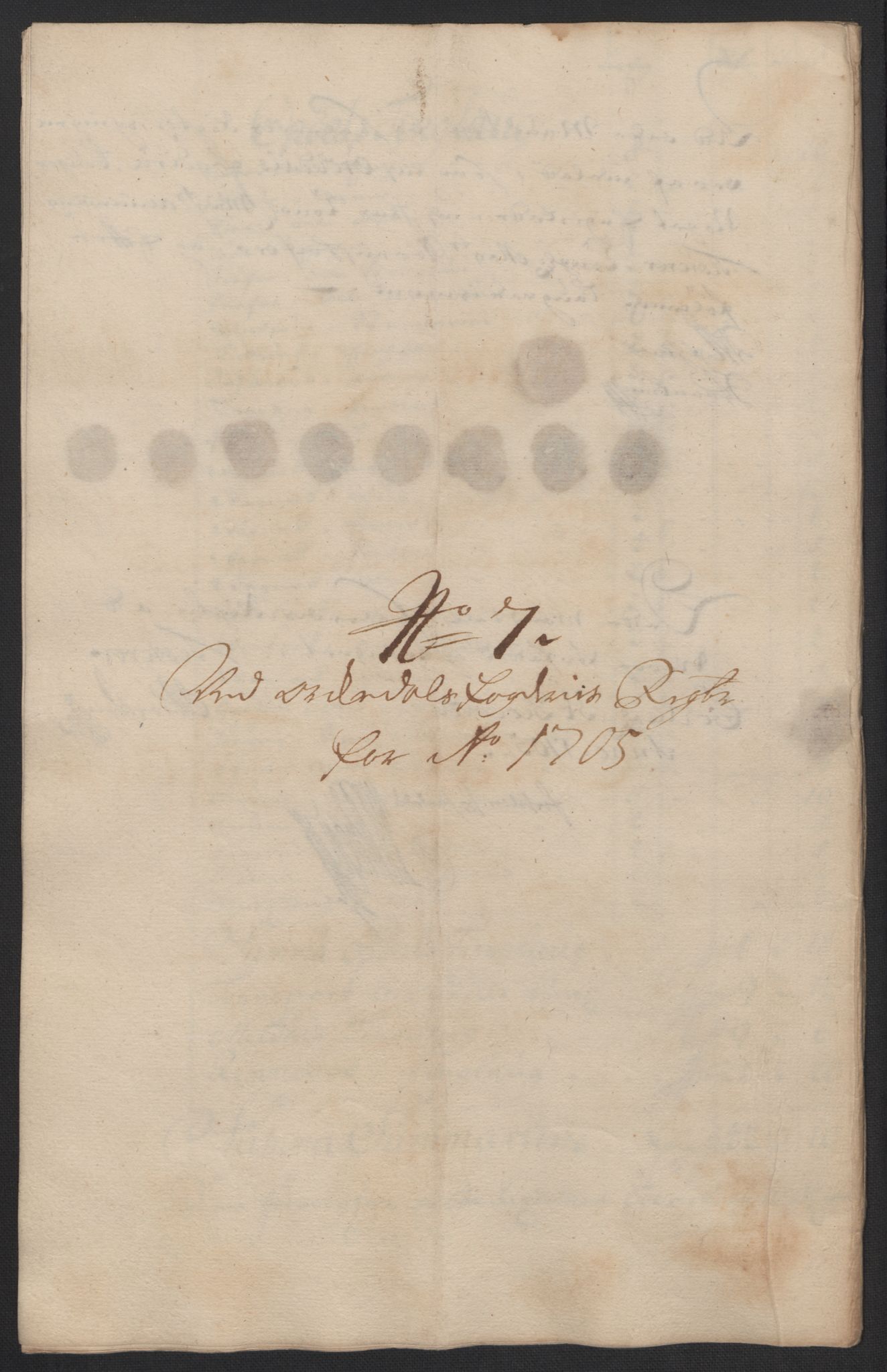 Rentekammeret inntil 1814, Reviderte regnskaper, Fogderegnskap, AV/RA-EA-4092/R60/L3955: Fogderegnskap Orkdal og Gauldal, 1705, p. 145