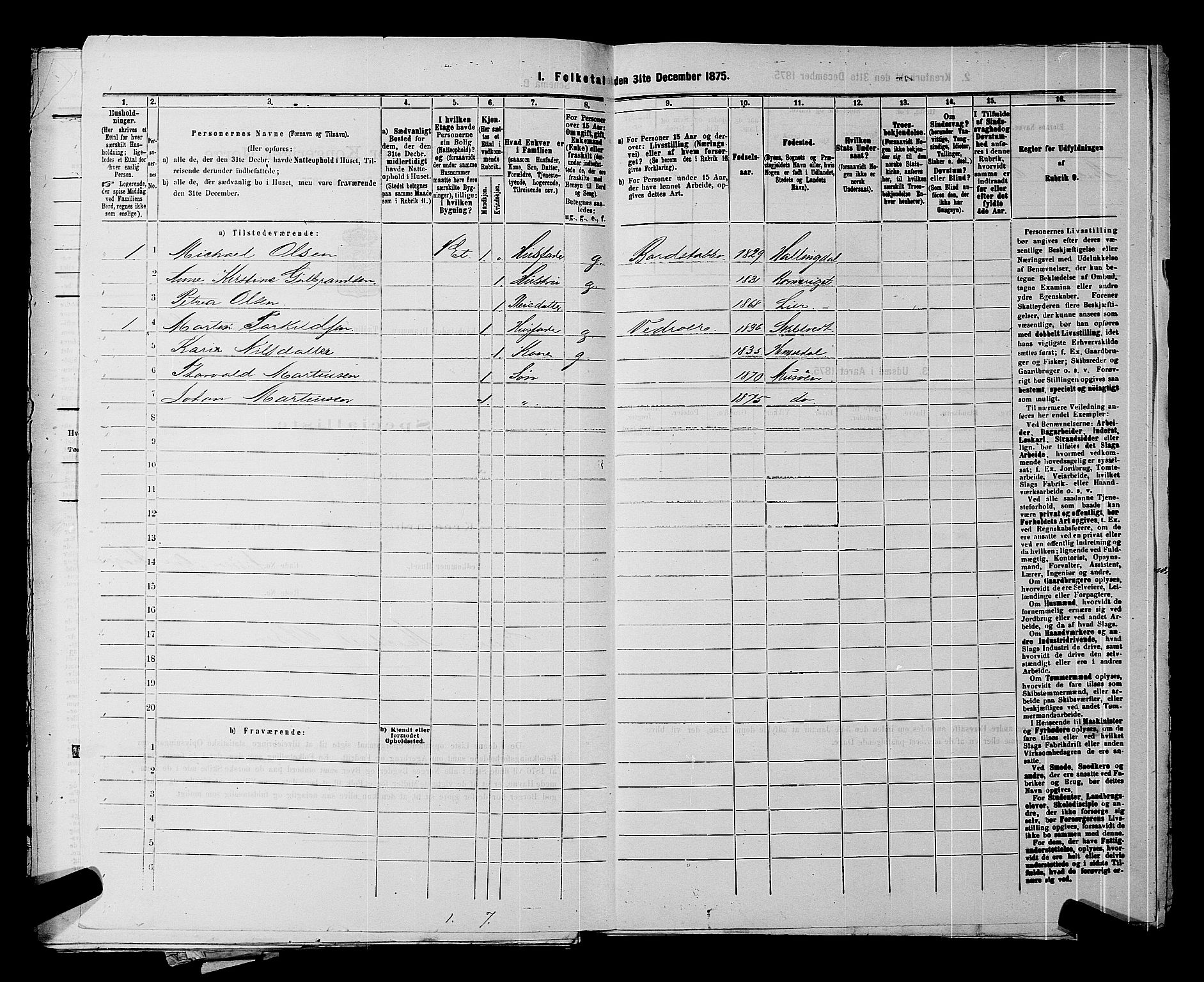 SAKO, 1875 census for 0602 Drammen, 1875, p. 165