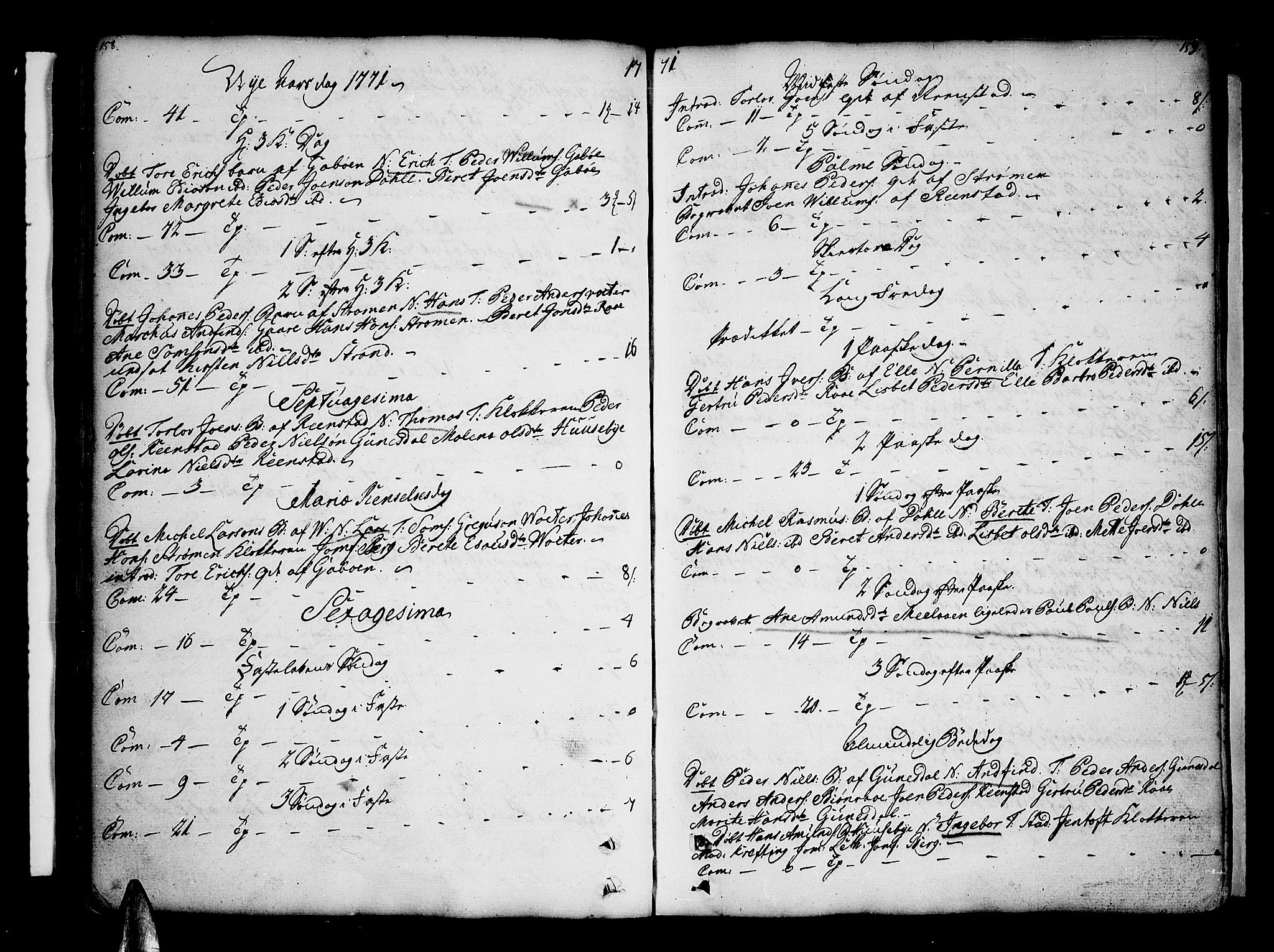 Kvæfjord sokneprestkontor, AV/SATØ-S-1323/G/Ga/Gaa/L0001kirke: Parish register (official) no. 1, 1751-1822, p. 158-159