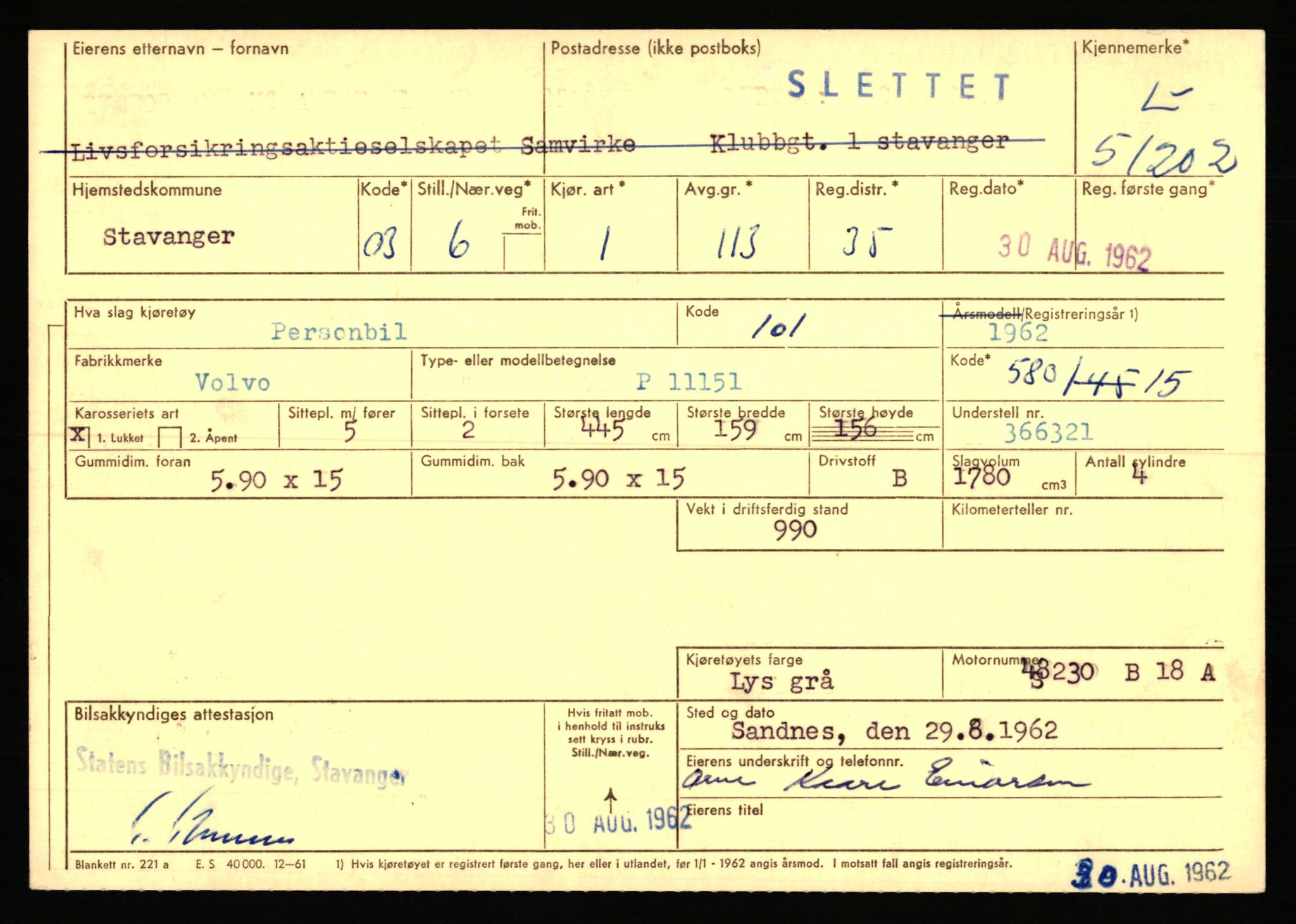 Stavanger trafikkstasjon, AV/SAST-A-101942/0/F/L0050: L-50600 - L-51299, 1930-1971, p. 1909