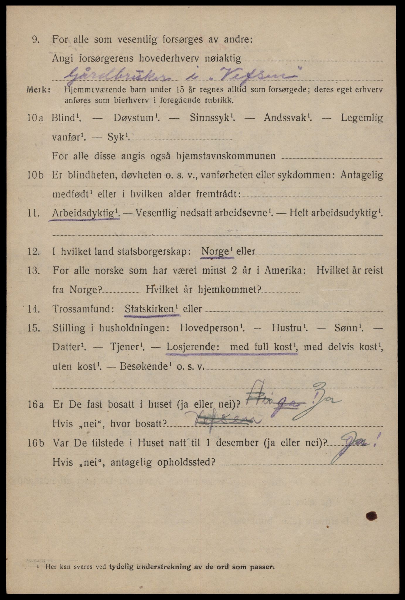 SAT, 1920 census for Trondheim, 1920, p. 46305