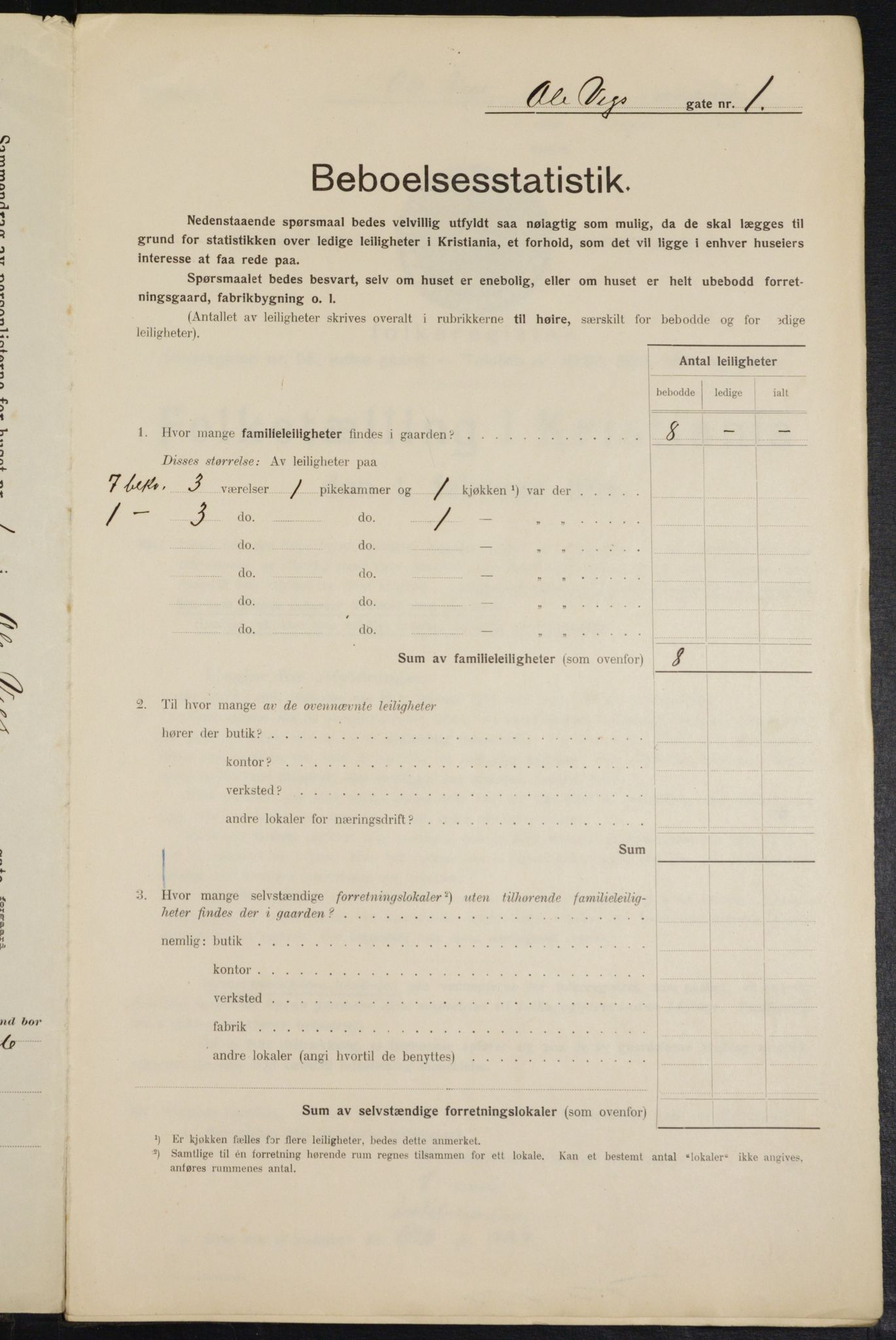 OBA, Municipal Census 1914 for Kristiania, 1914, p. 75461