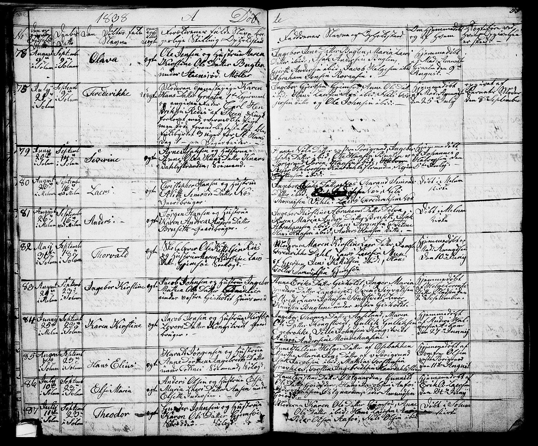 Solum kirkebøker, AV/SAKO-A-306/G/Ga/L0002: Parish register (copy) no. I 2, 1834-1848, p. 55