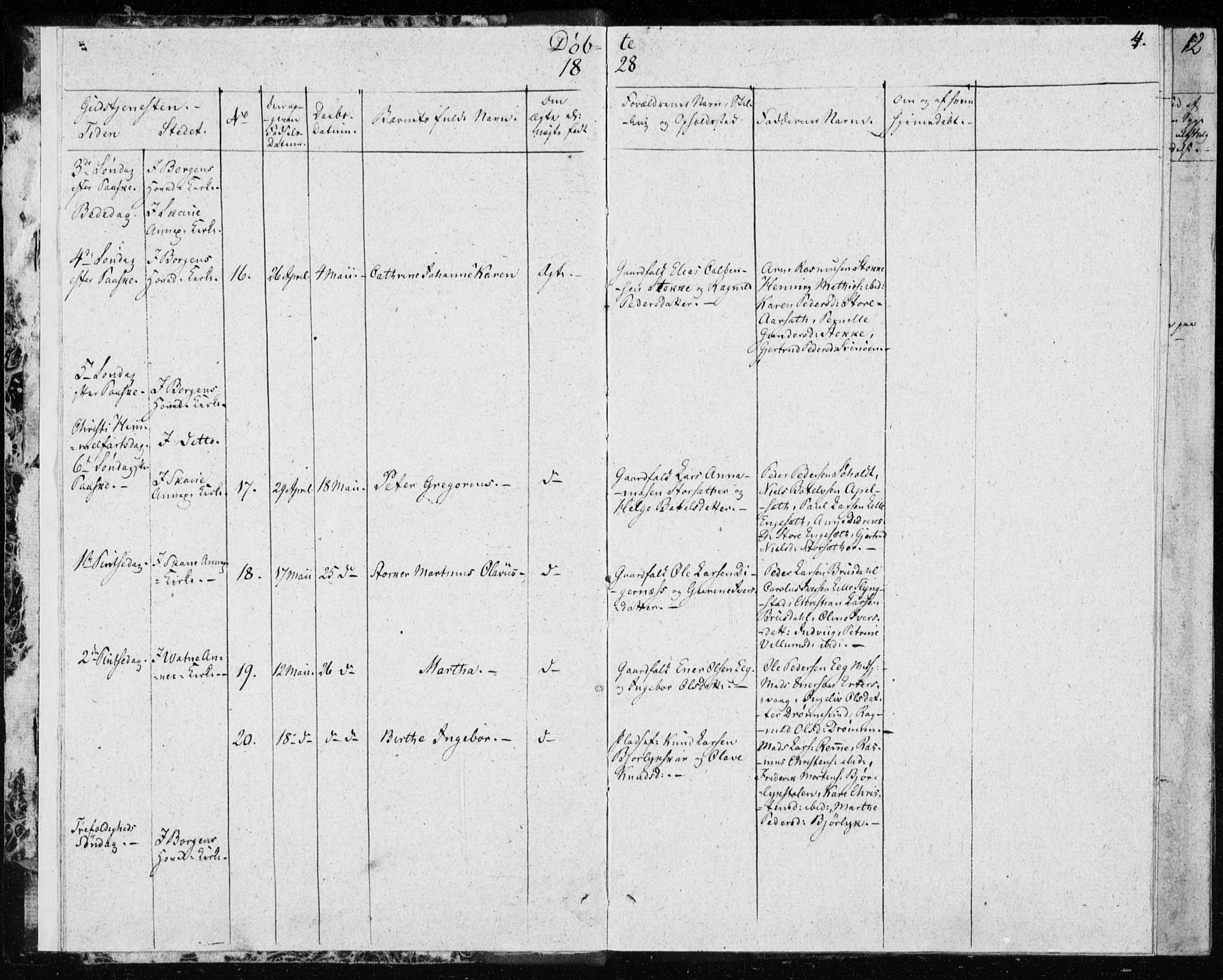 Ministerialprotokoller, klokkerbøker og fødselsregistre - Møre og Romsdal, SAT/A-1454/528/L0413: Curate's parish register no. 528B01, 1828-1832, p. 4