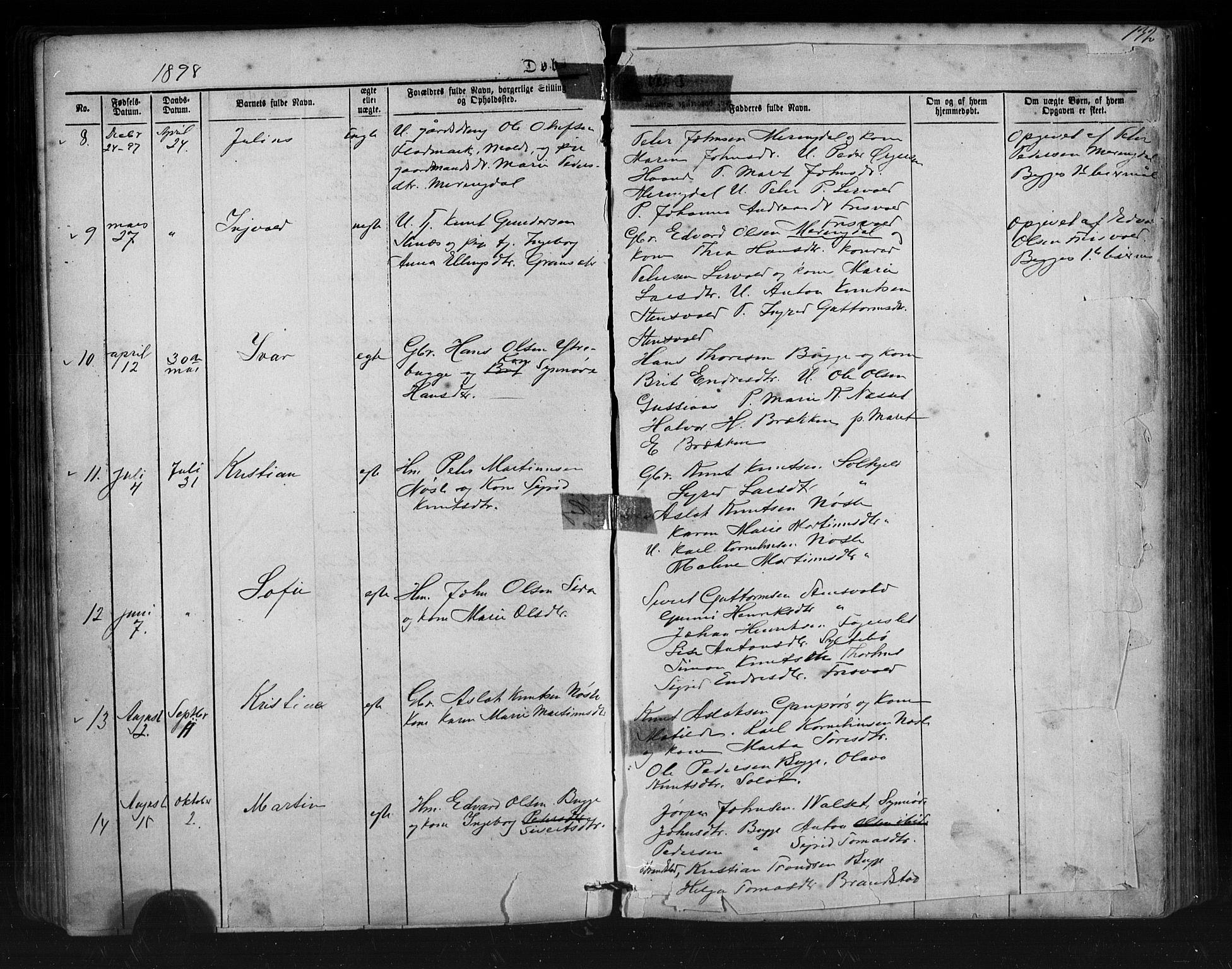 Ministerialprotokoller, klokkerbøker og fødselsregistre - Møre og Romsdal, AV/SAT-A-1454/552/L0638: Parish register (copy) no. 552C01, 1867-1902, p. 131