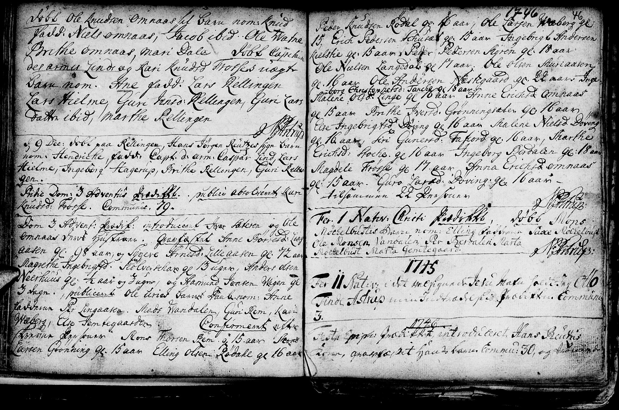 Ministerialprotokoller, klokkerbøker og fødselsregistre - Møre og Romsdal, SAT/A-1454/519/L0240: Parish register (official) no. 519A01 /1, 1736-1760, p. 46