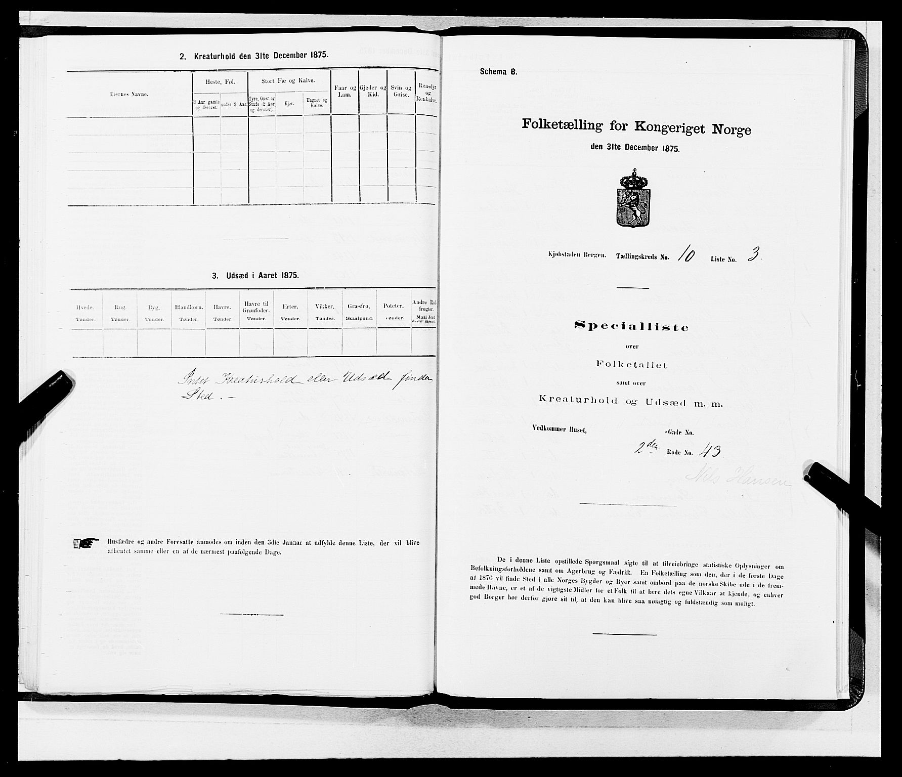 SAB, 1875 census for 1301 Bergen, 1875, p. 468