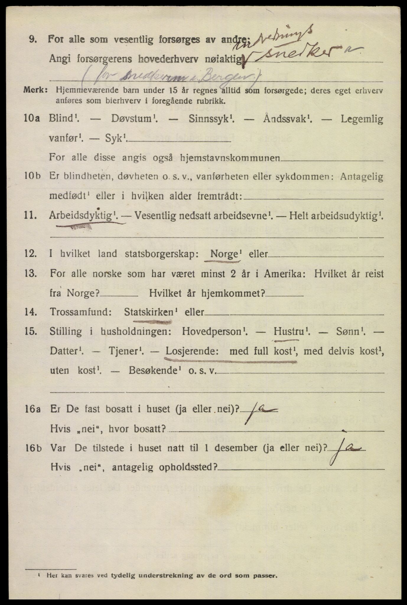 SAK, 1920 census for Feda, 1920, p. 1710