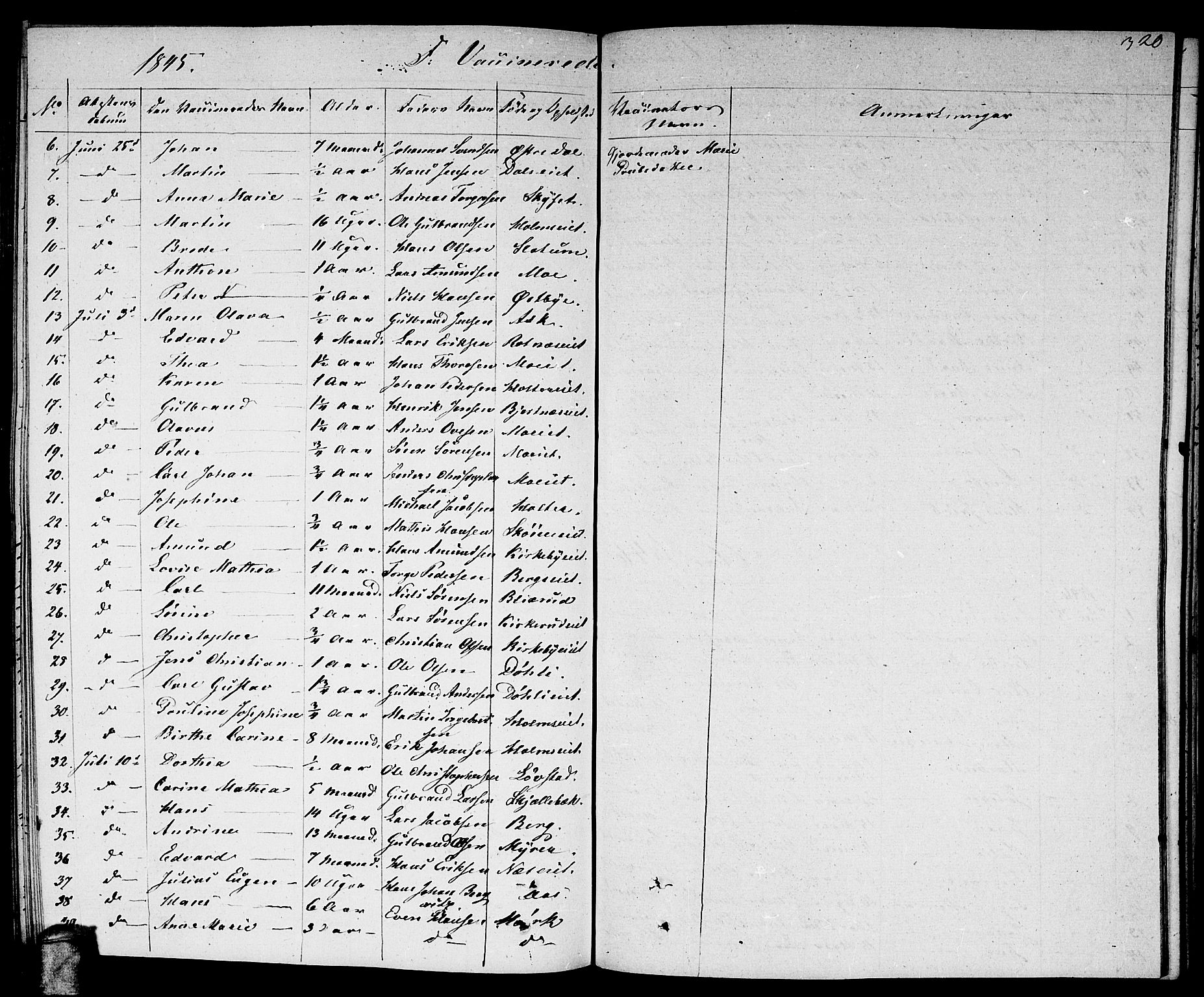 Nittedal prestekontor Kirkebøker, AV/SAO-A-10365a/F/Fa/L0004: Parish register (official) no. I 4, 1836-1849, p. 320