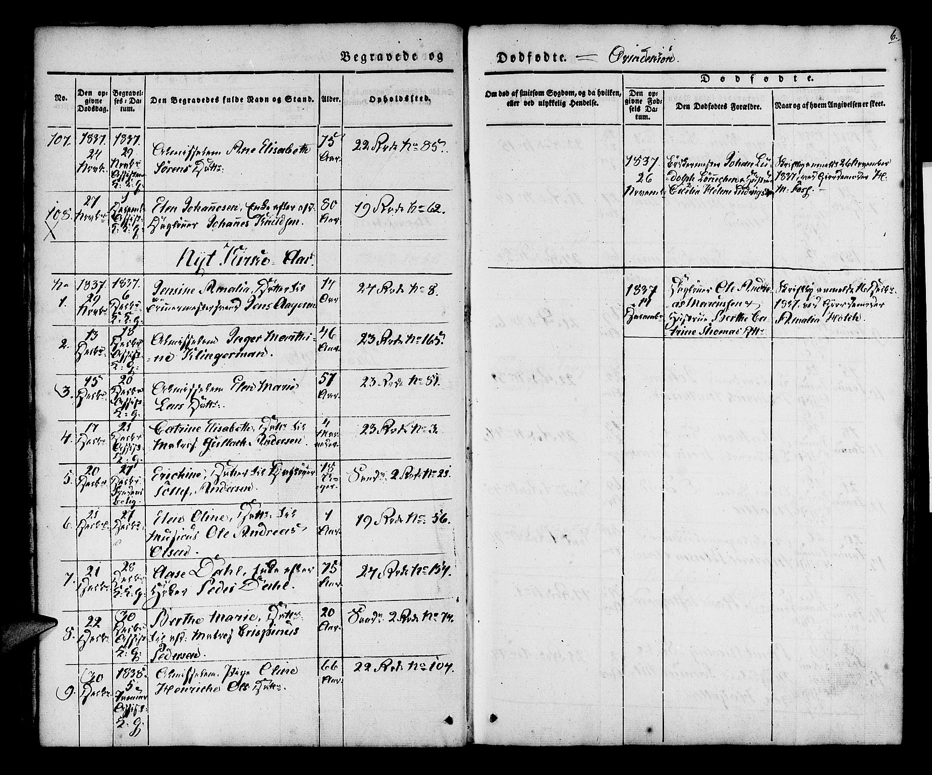 Korskirken sokneprestembete, AV/SAB-A-76101/H/Hab: Parish register (copy) no. E 1, 1837-1851, p. 6