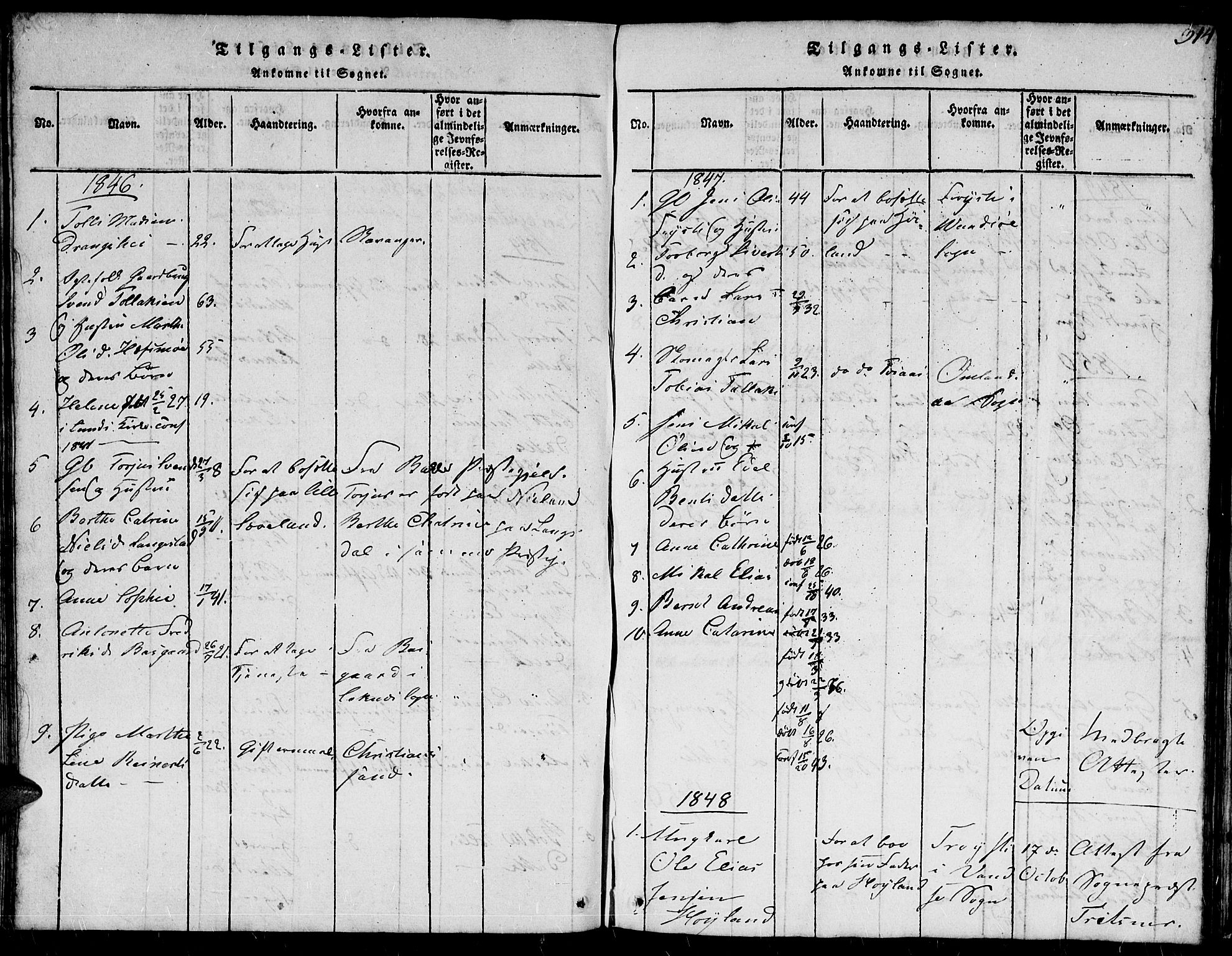 Herad sokneprestkontor, AV/SAK-1111-0018/F/Fb/Fba/L0001: Parish register (copy) no. B 1, 1815-1852, p. 313