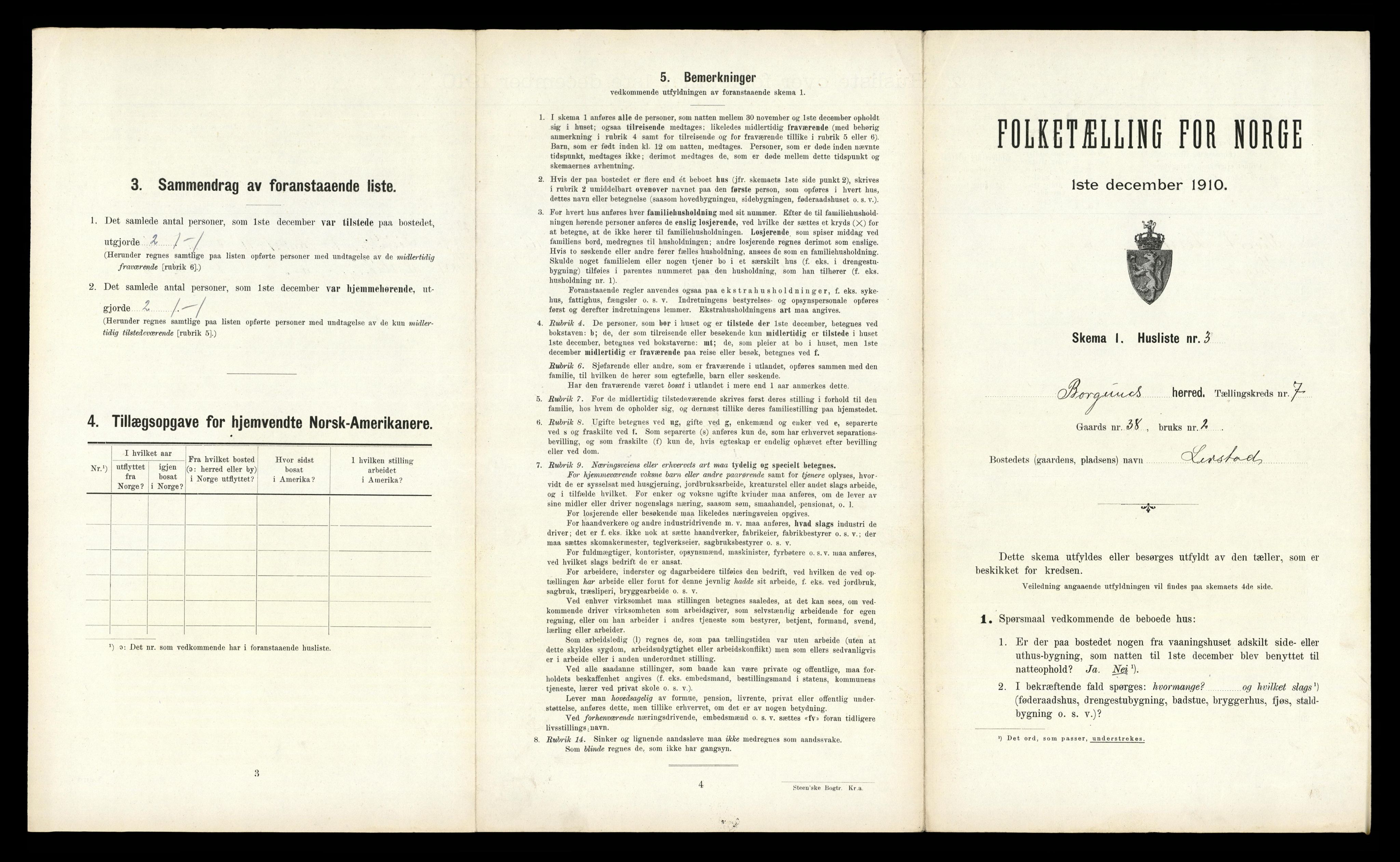 RA, 1910 census for Borgund, 1910, p. 557