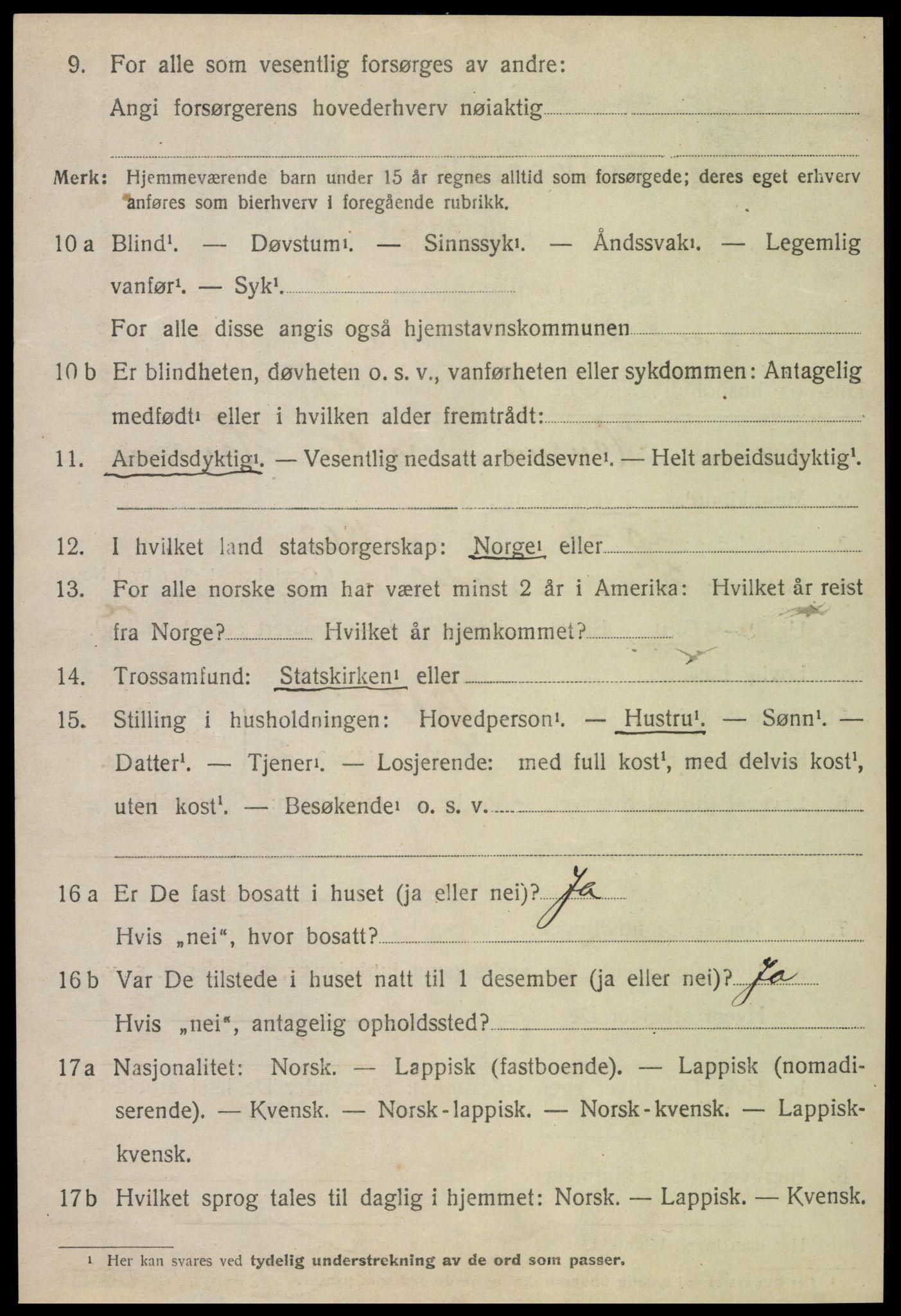 SAT, 1920 census for Ogndal, 1920, p. 708