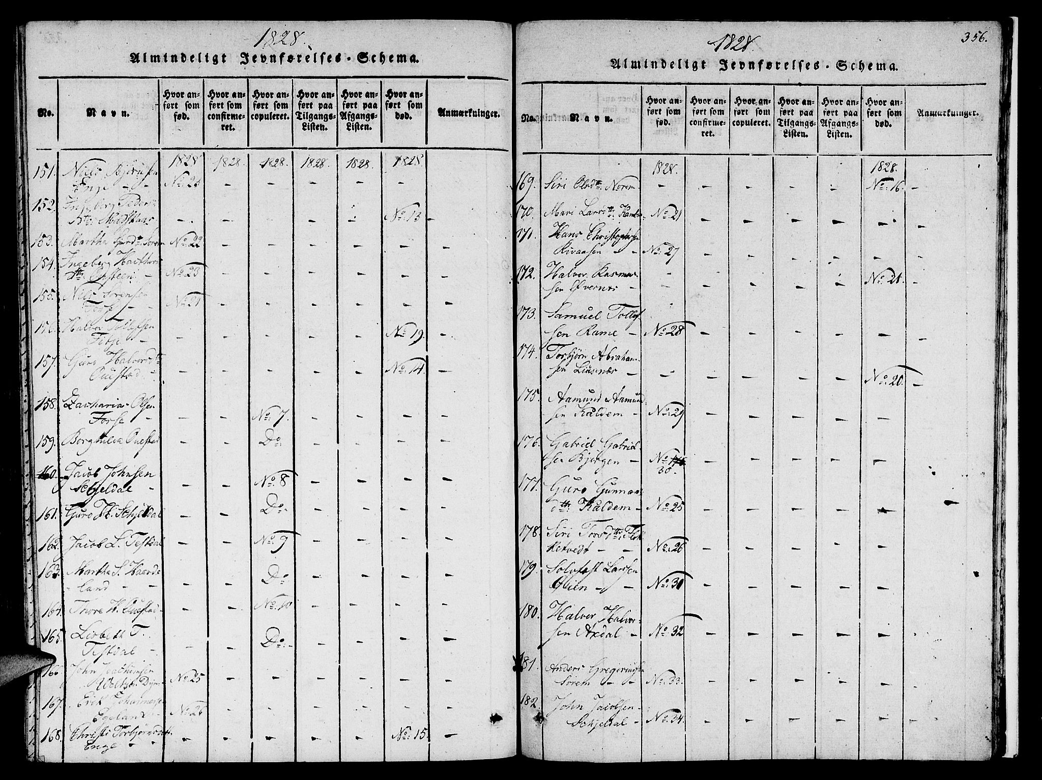 Etne sokneprestembete, AV/SAB-A-75001/H/Haa: Parish register (official) no. A 6, 1815-1831, p. 356