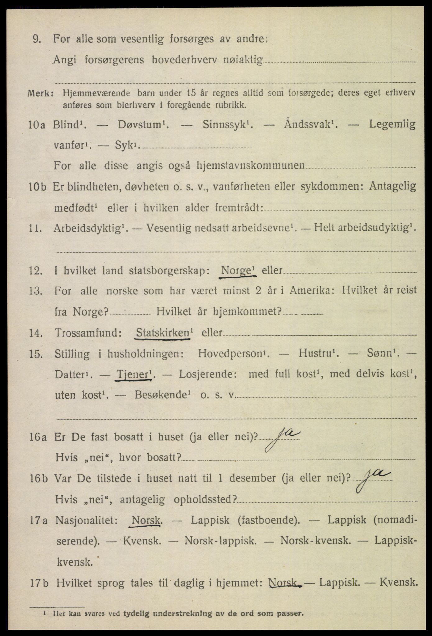 SAT, 1920 census for Lånke, 1920, p. 2771