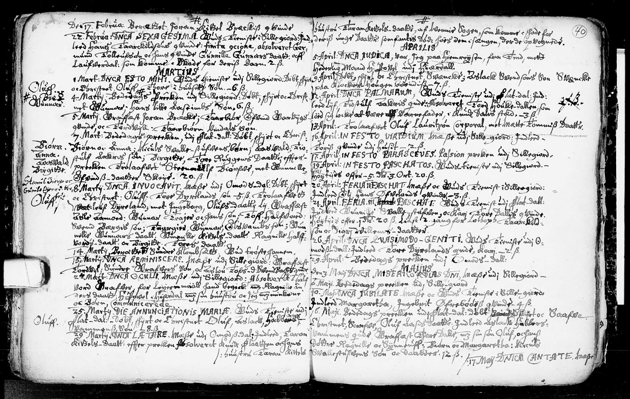 Seljord kirkebøker, SAKO/A-20/F/Fa/L0001: Parish register (official) no. I 1, 1654-1686, p. 40