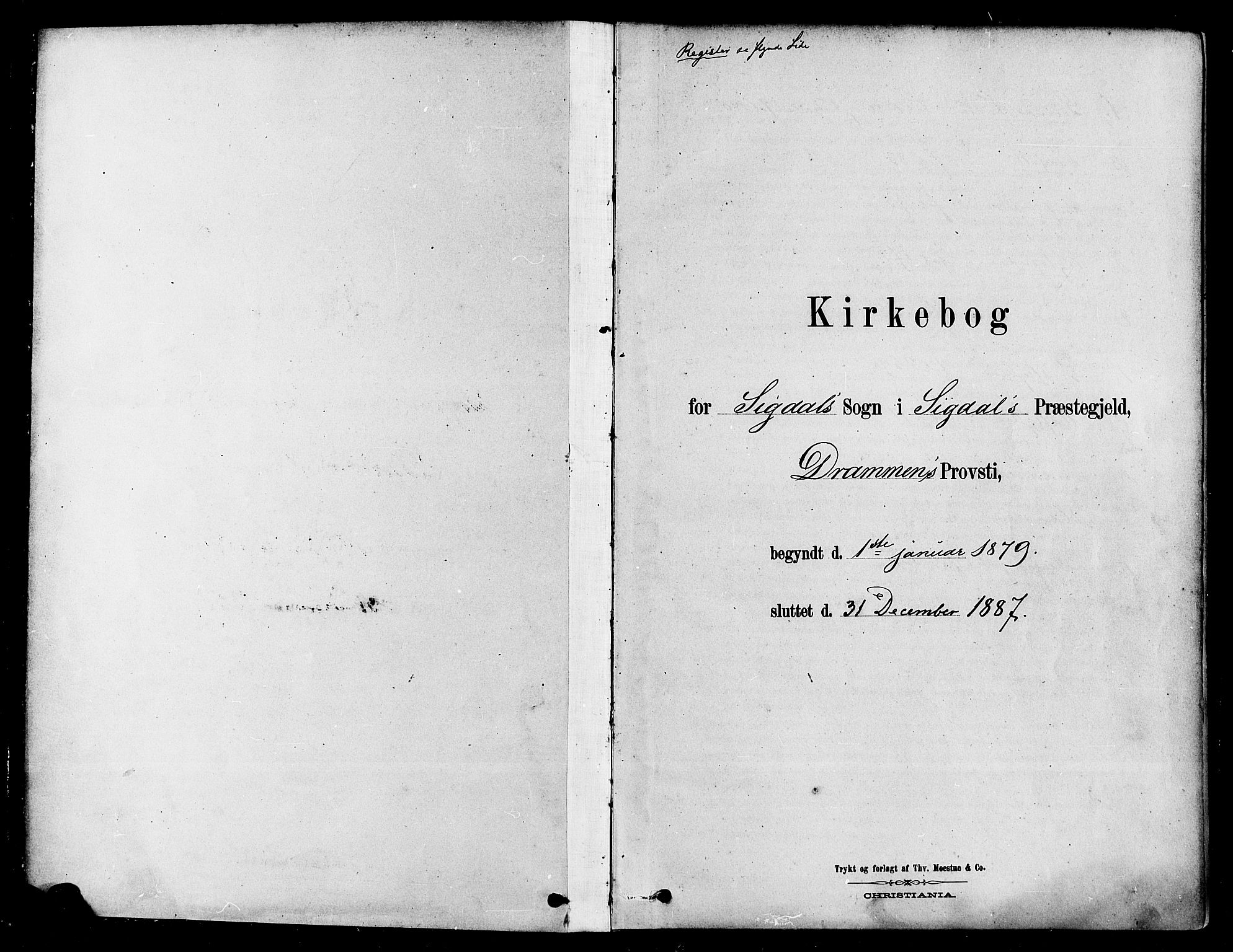Sigdal kirkebøker, AV/SAKO-A-245/F/Fa/L0011: Parish register (official) no. I 11, 1879-1887