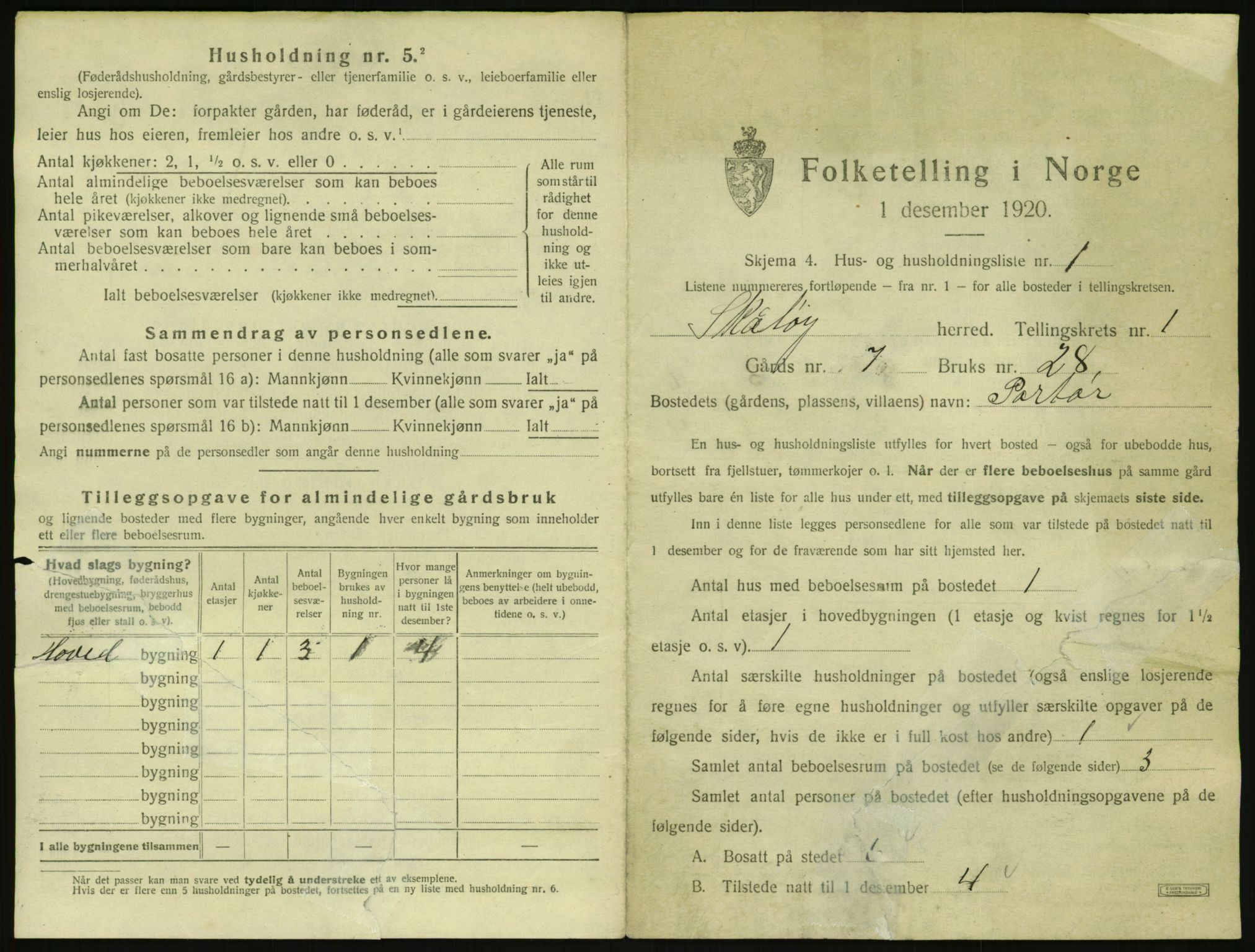 SAKO, 1920 census for Skåtøy, 1920, p. 48