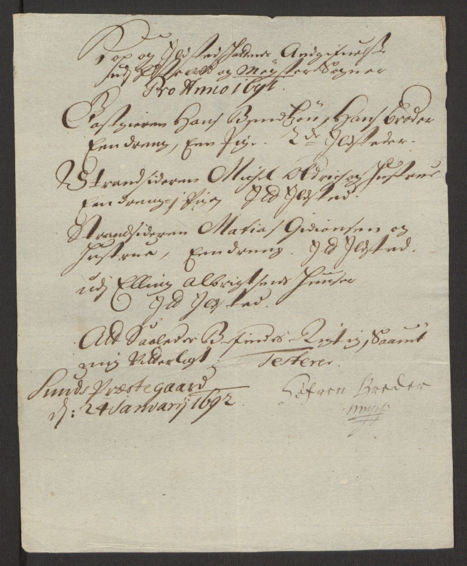 Rentekammeret inntil 1814, Reviderte regnskaper, Fogderegnskap, RA/EA-4092/R48/L2973: Fogderegnskap Sunnhordland og Hardanger, 1691-1692, p. 135