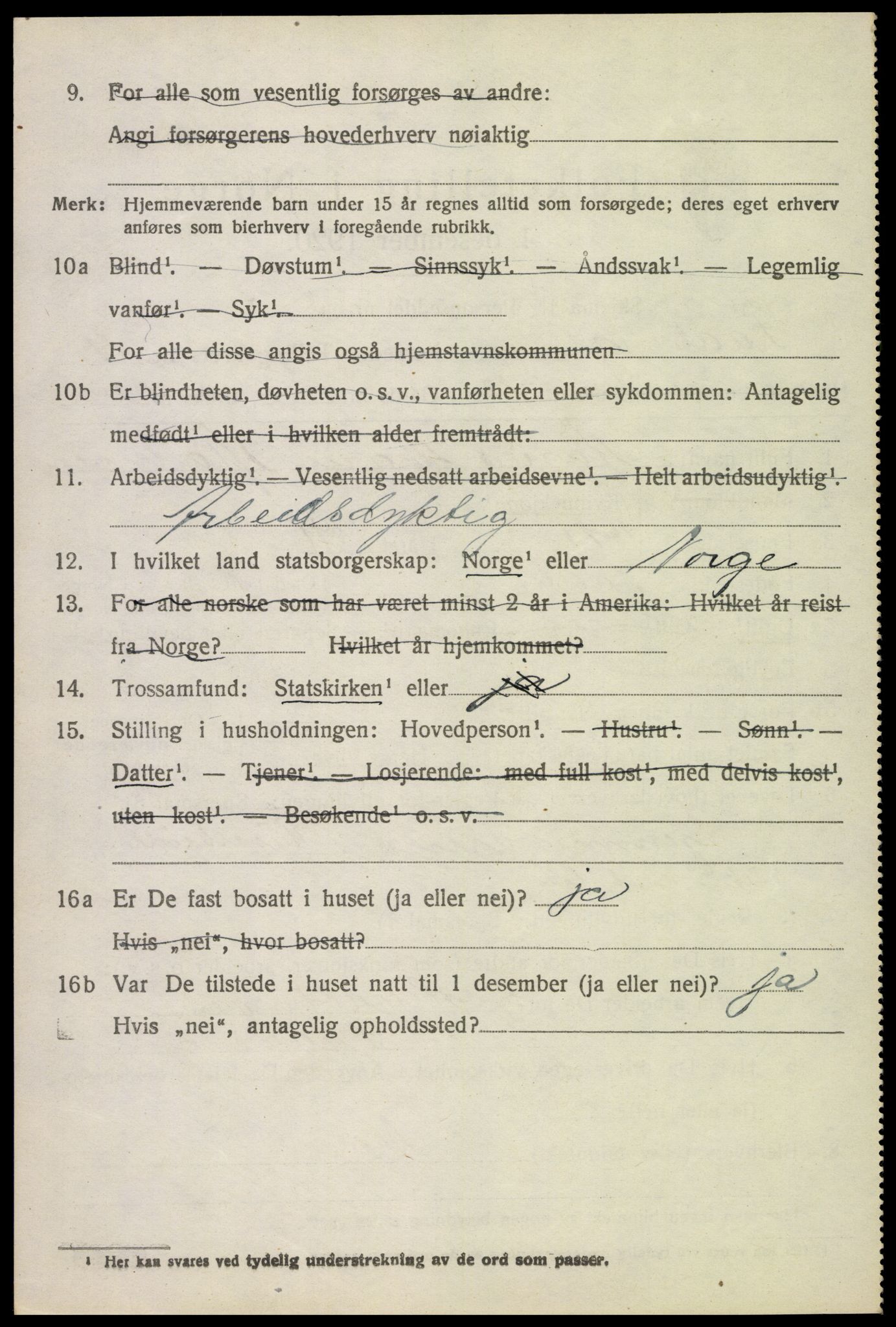 SAH, 1920 census for Fåberg, 1920, p. 10459