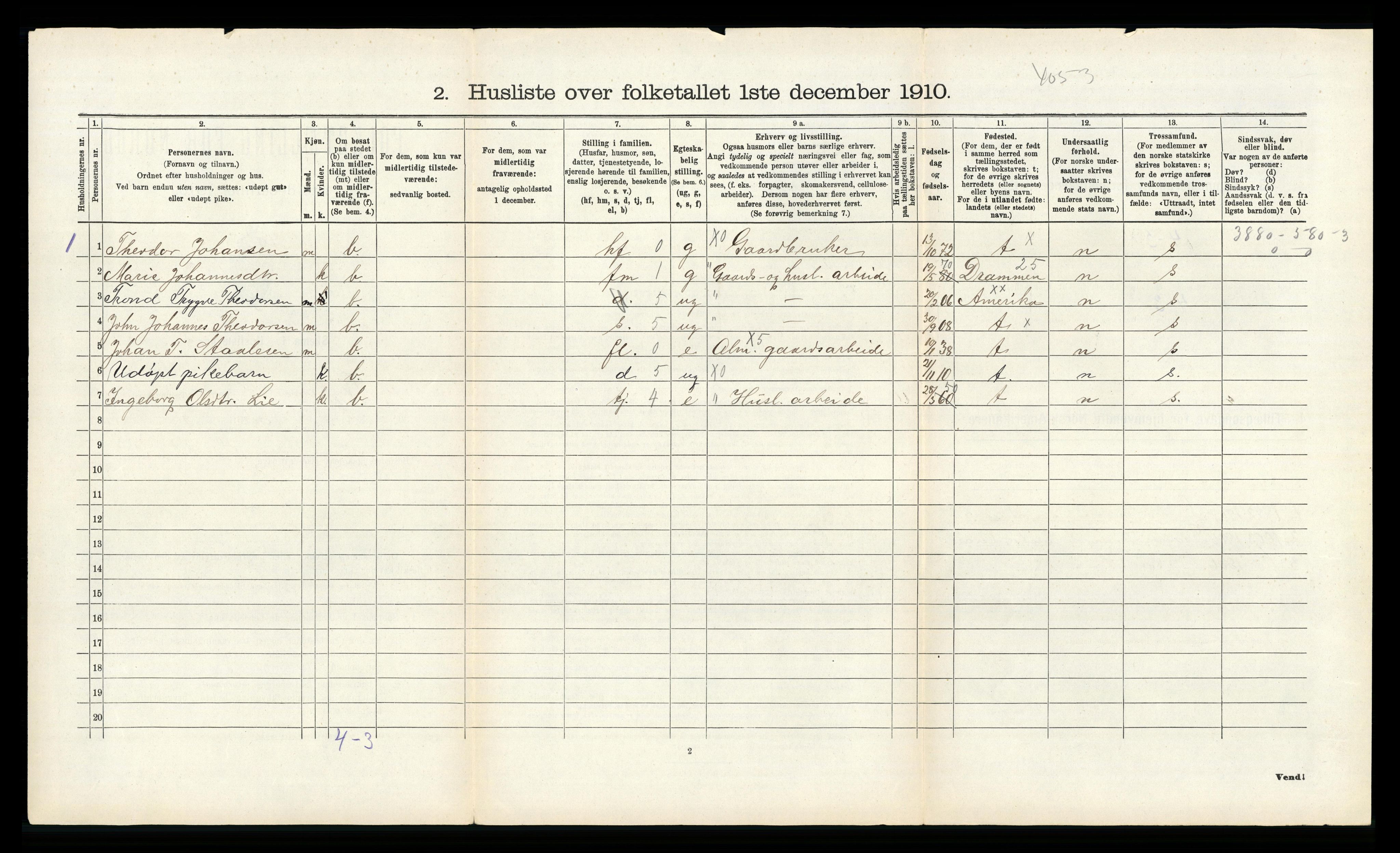 RA, 1910 census for Gyland, 1910, p. 361